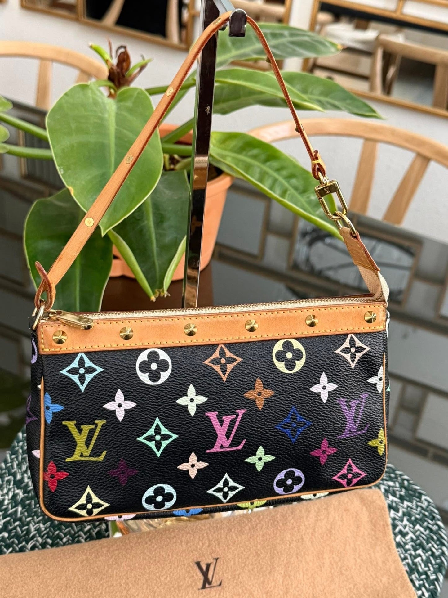 Multicolor Pochette Accessories with Dustbag and Strap 📅 Year: 2003