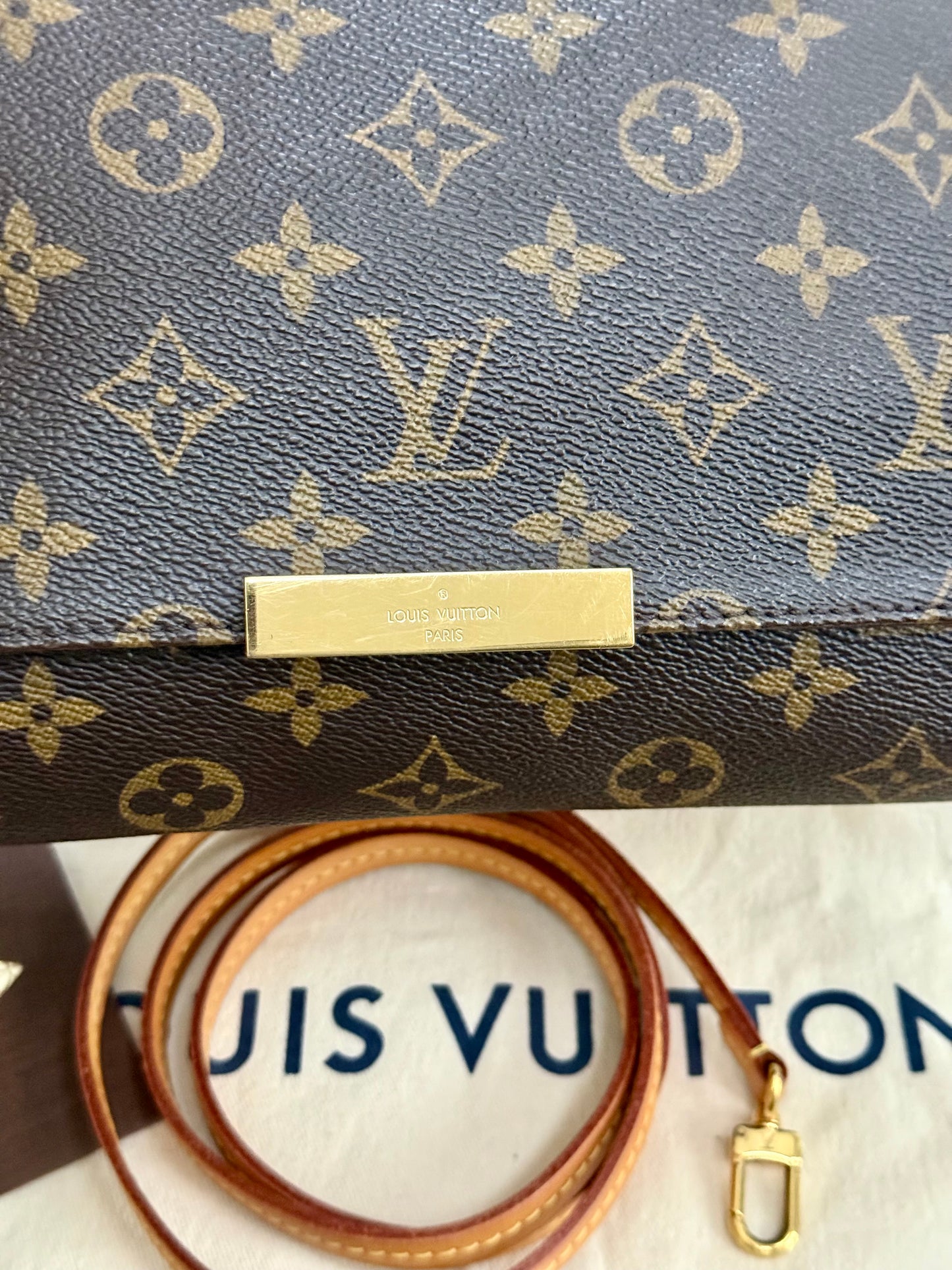 Favorite MM in Monogram with Original Strap, Dustbag, Box and Paper bag 🗓️ Year: 2017
