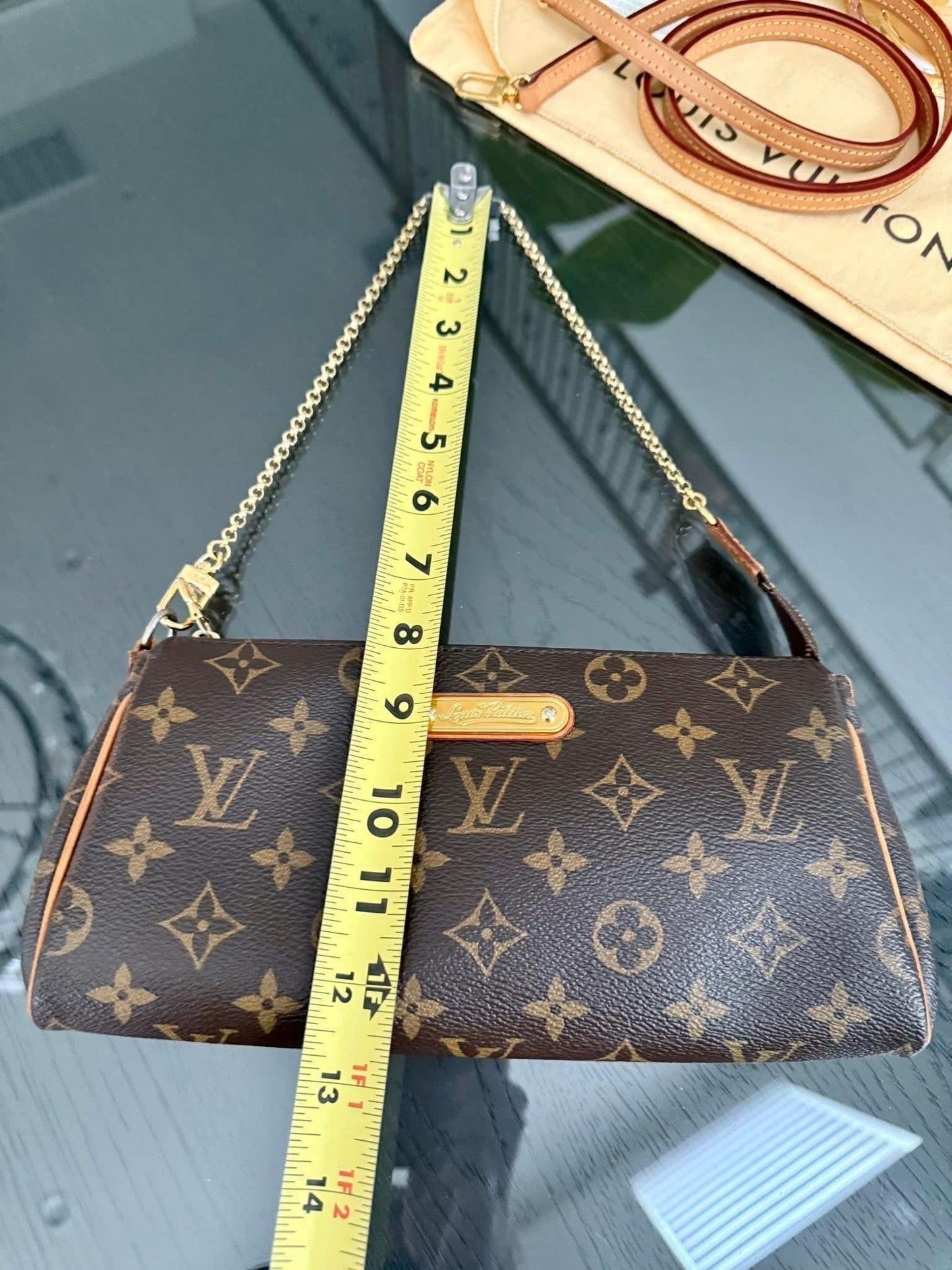 Eva Clutch in Monogram with Dustbag, Box and Paper bag 🗓️ Year: 2014