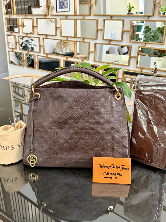 Artsy MM Empriente ( Dark Brown ) with Dustbag and Insert Organizer - 📅 Year: 2012