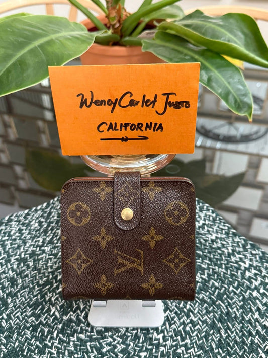 Monogram Zip Around Compact Wallet 🗓️ Year: 1999