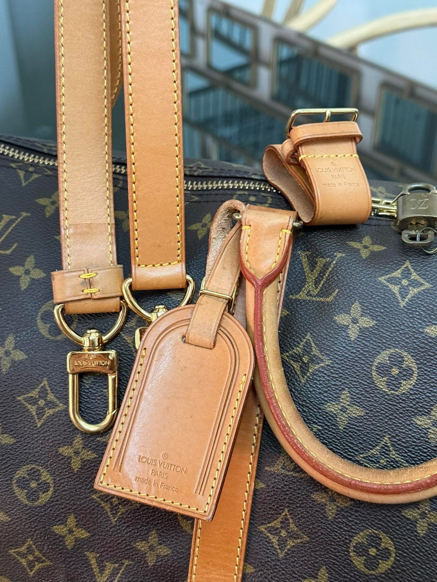 Keepall 50 Bandoulier with Original Strap, 🔐 Lock, Key , Poignet and Luggage Tag 📅 Year: 1993
