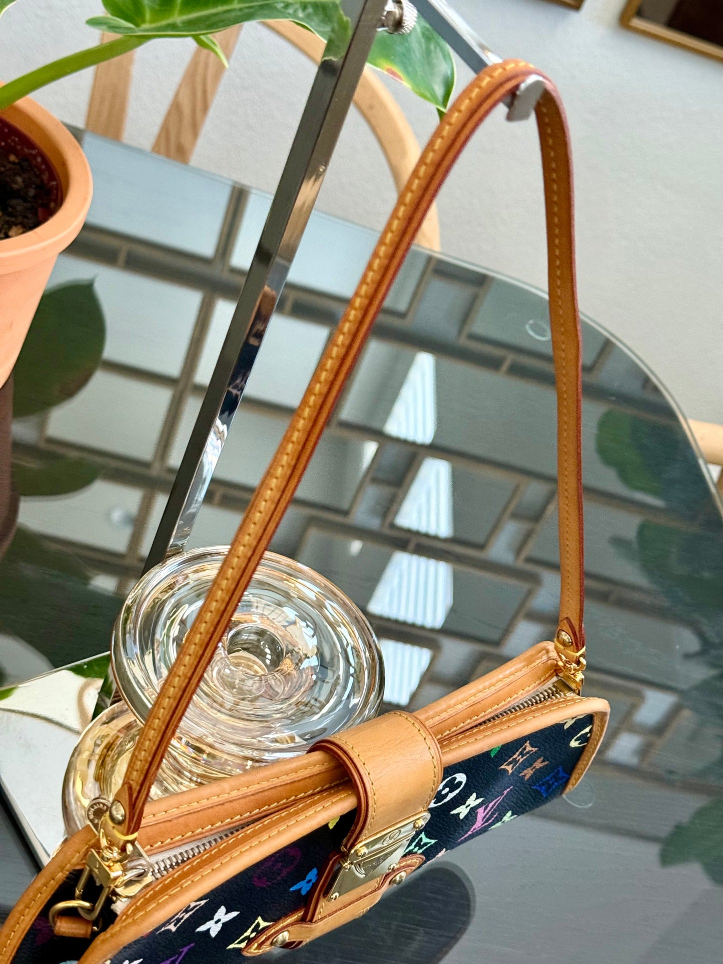 Multicolor Shirley Clutch/ Shoulder Bag with Dustbag, Box and Paper Bag 📅 Year: 2005