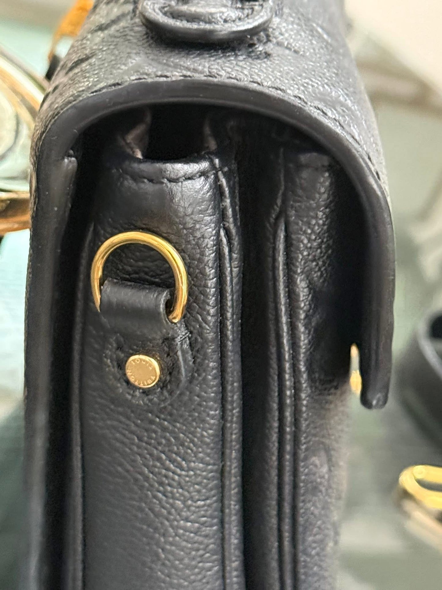 Pochette Metis Emptiente Noir with Box, Dustbag, Insert Organizer, Box and Paper bag -Microchip & Authenticed