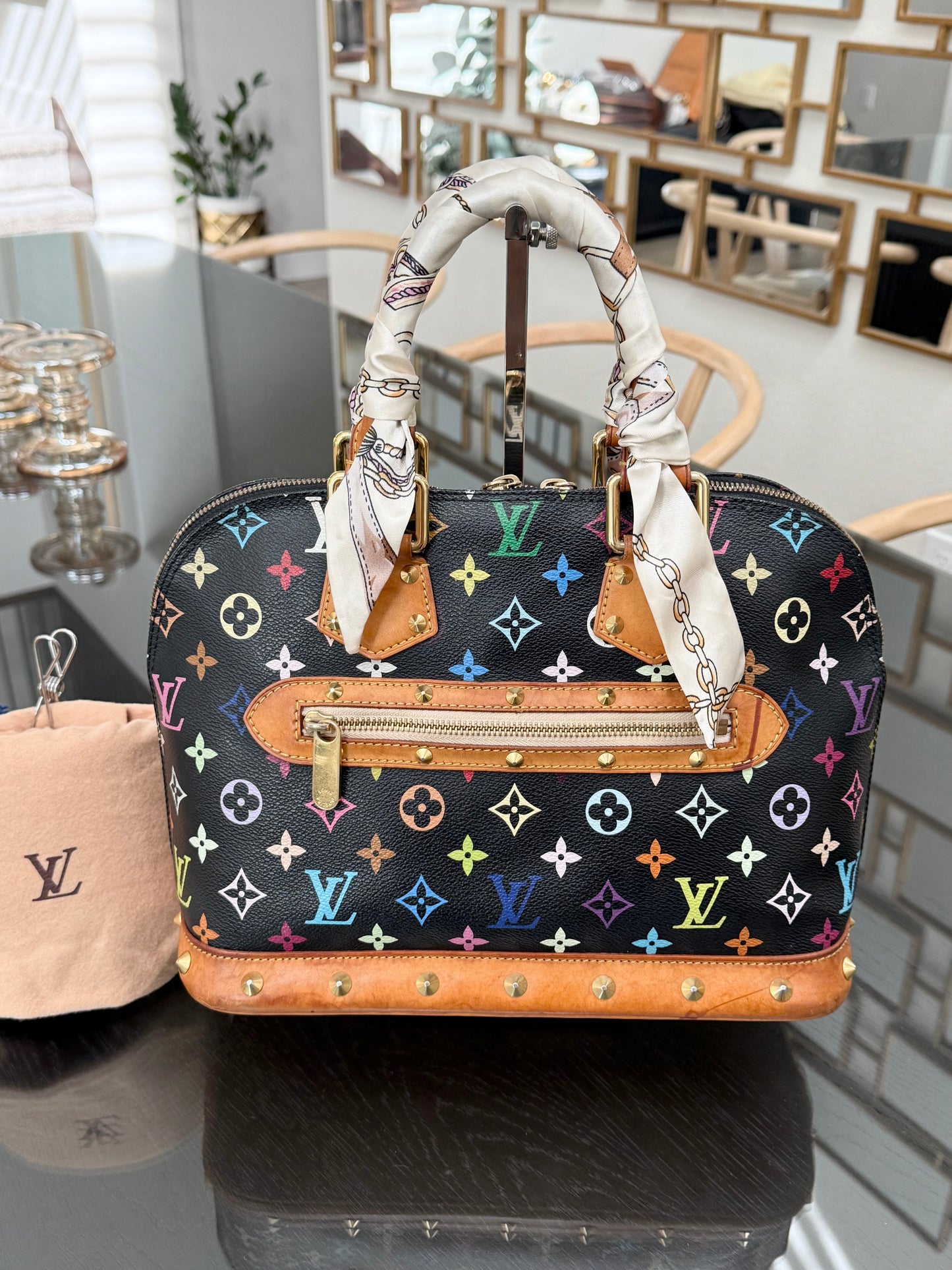 Multicolor Alma PM with Dustbag , Insert organizer and Twilly📅 Year: 2004