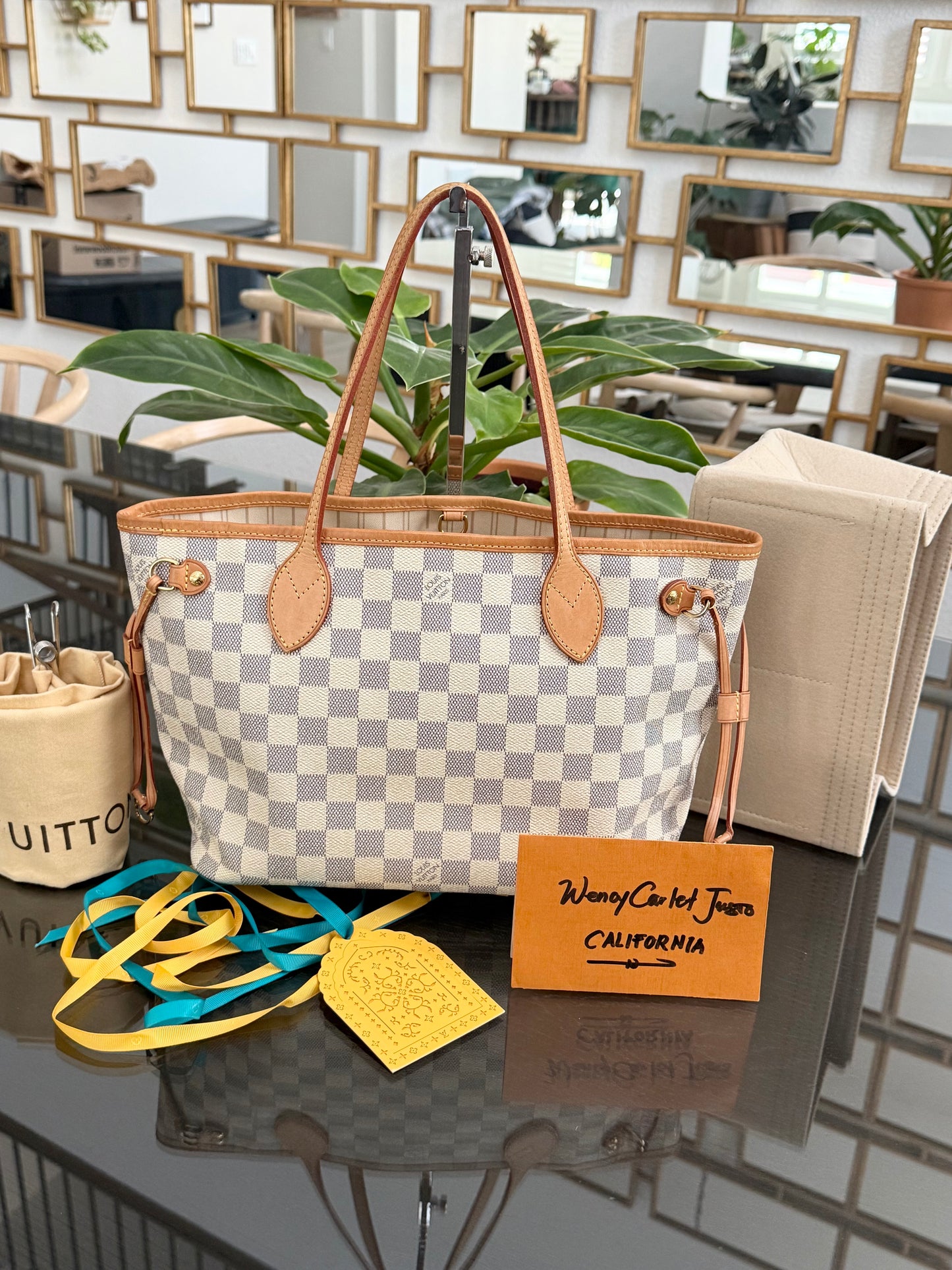 Neverfull PM in Azur with Dustbag and Insert Organizer 🗓️ Year: 2012