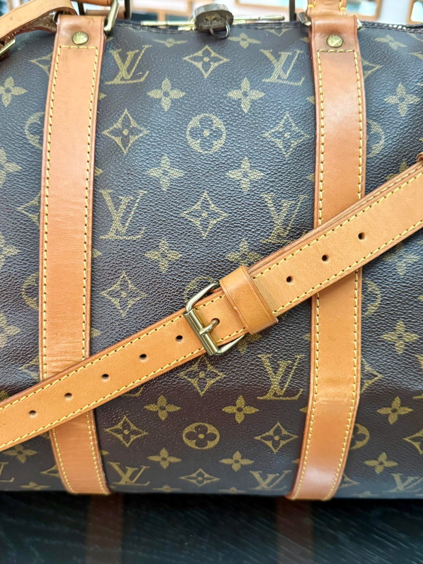 Keepall 50 Bandoulier with Original Strap, 🔐 Lock, Key , Poignet and Luggage Tag 📅 Year: 1993