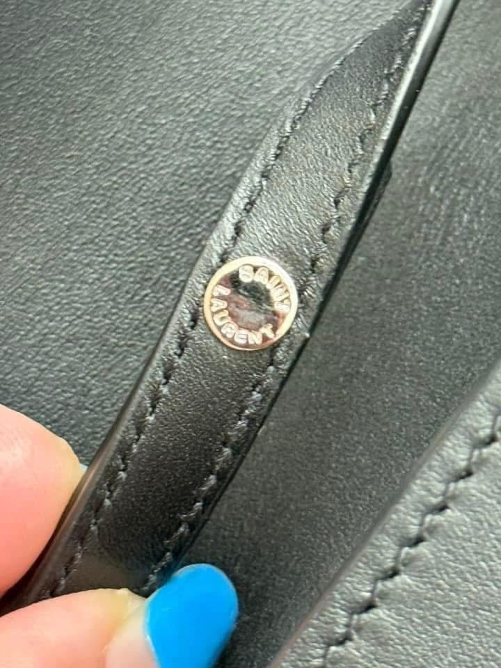 Kate Stars Calfskin Leather Chain Clutch Crossbody 📦 With Box, Dustbag, Cards, and Paper Bag