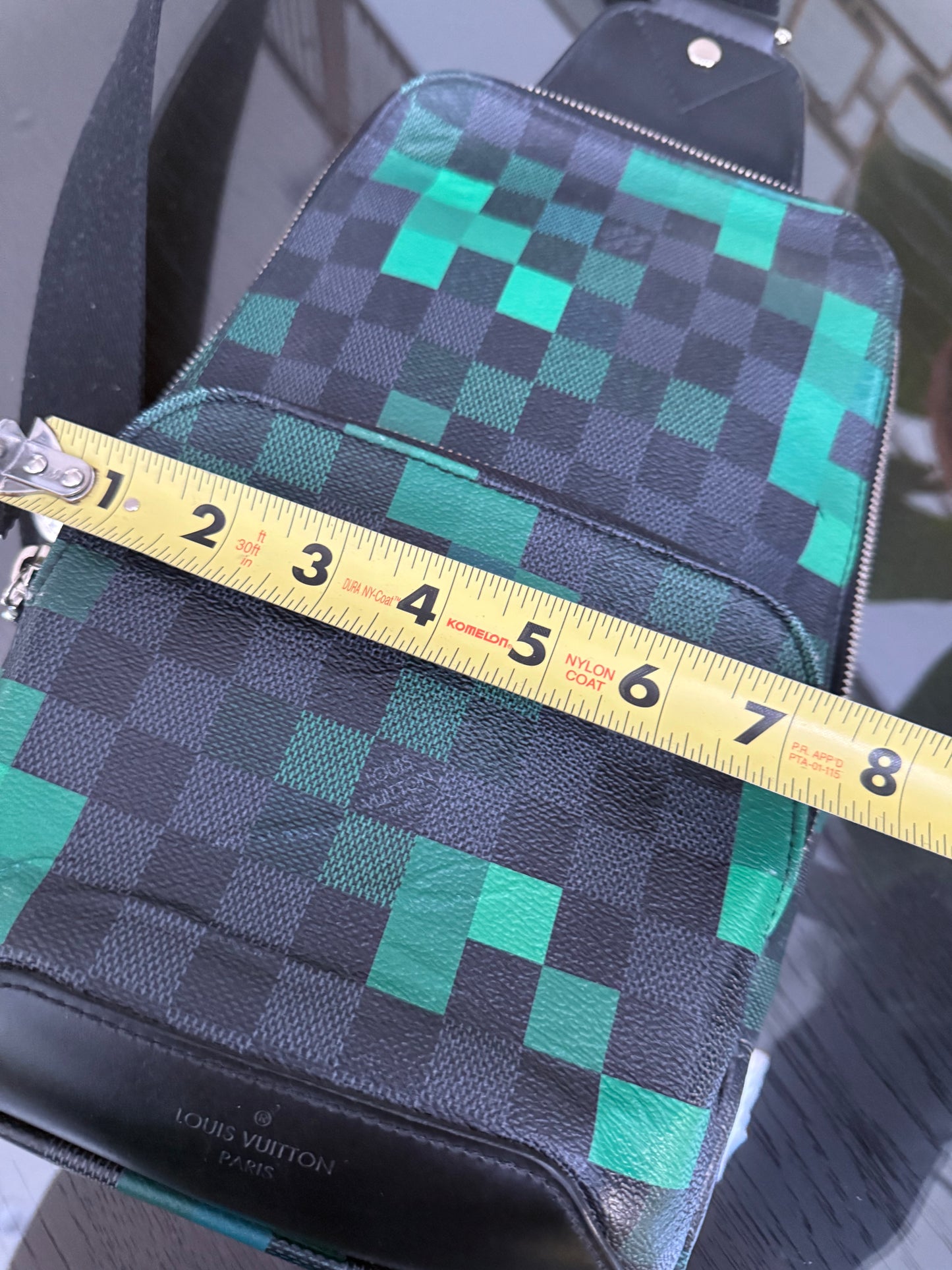 Avenue Sling Damier Graphite Green Pixel with Dustbag -Year 2018