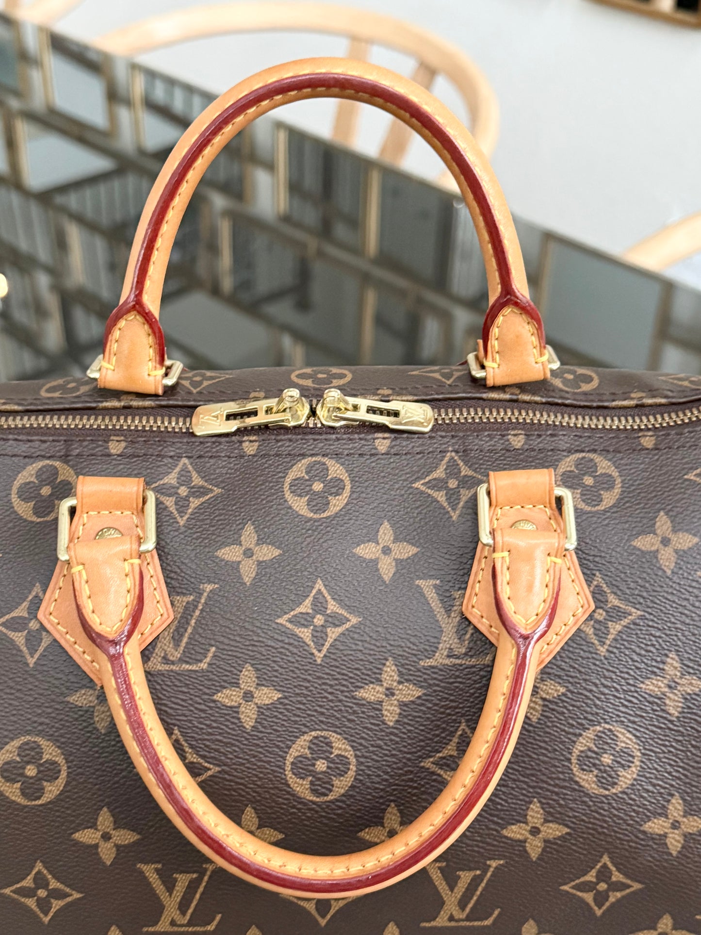 Speedy 30 Bandoulier in Monogram with 🔐 lock, Key and Dustbag -🗓️ Year: 2017