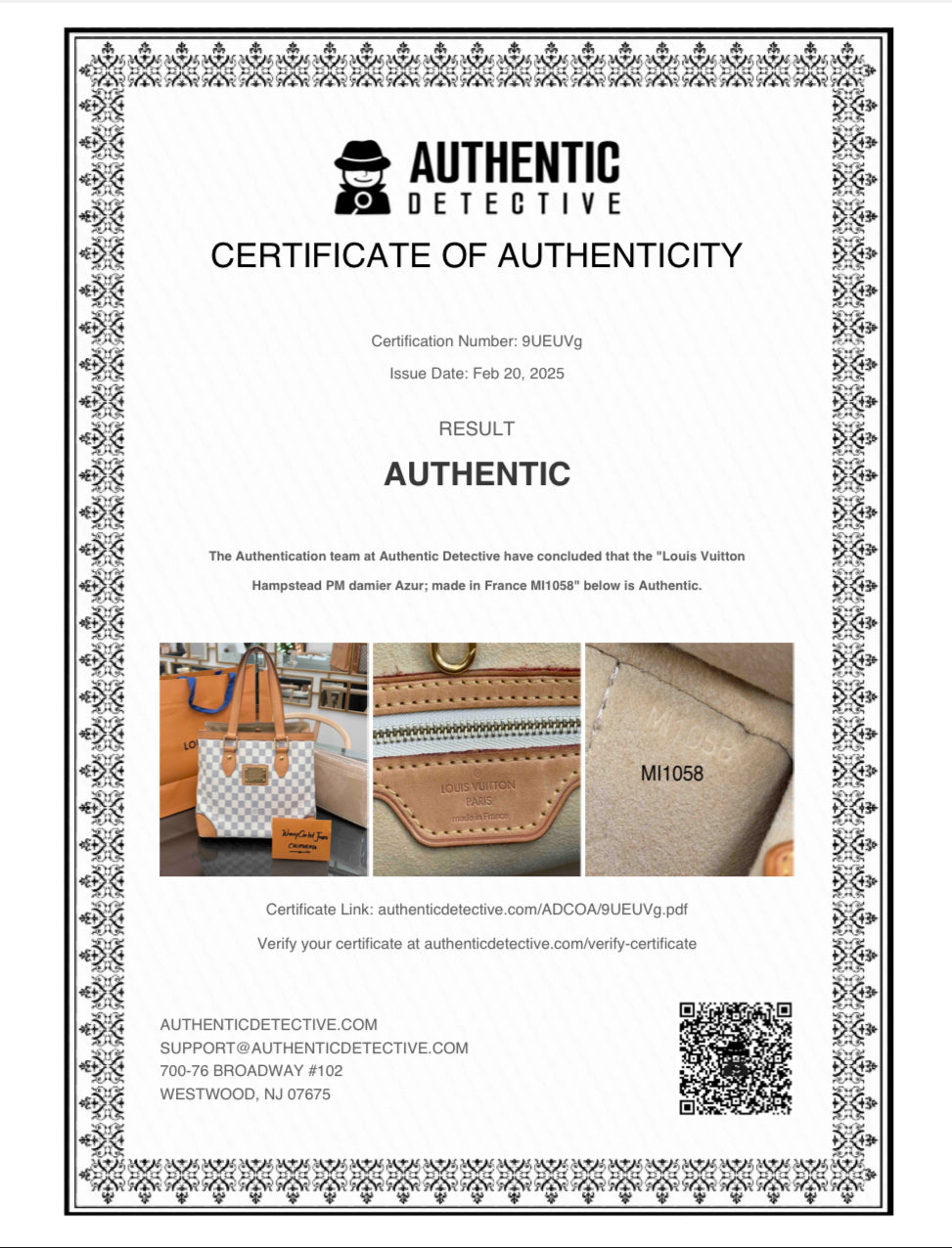 Hampstead PM Azur with Insert Organizer and Paper bag 
🗓️ Year: 2008