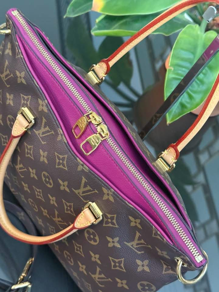 Pallas MM Purple Tote with Original Strap, Dustbag and Insert Organizer 📅 Year 2015
