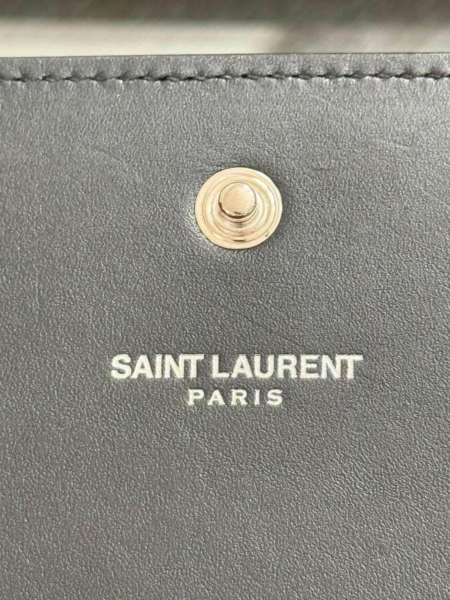 Kate Stars Calfskin Leather Chain Clutch Crossbody 📦 With Box, Dustbag, Cards, and Paper Bag