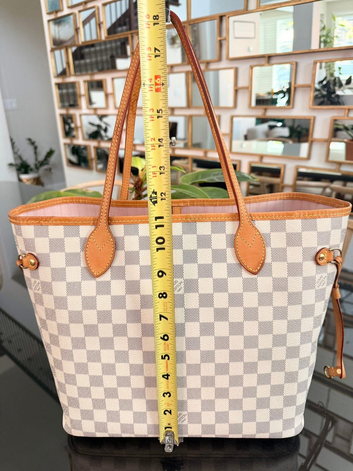 Neverfull MM Azur in Rose Ballerine with Dustbag and Insert Organizer 📅 Year: 2017