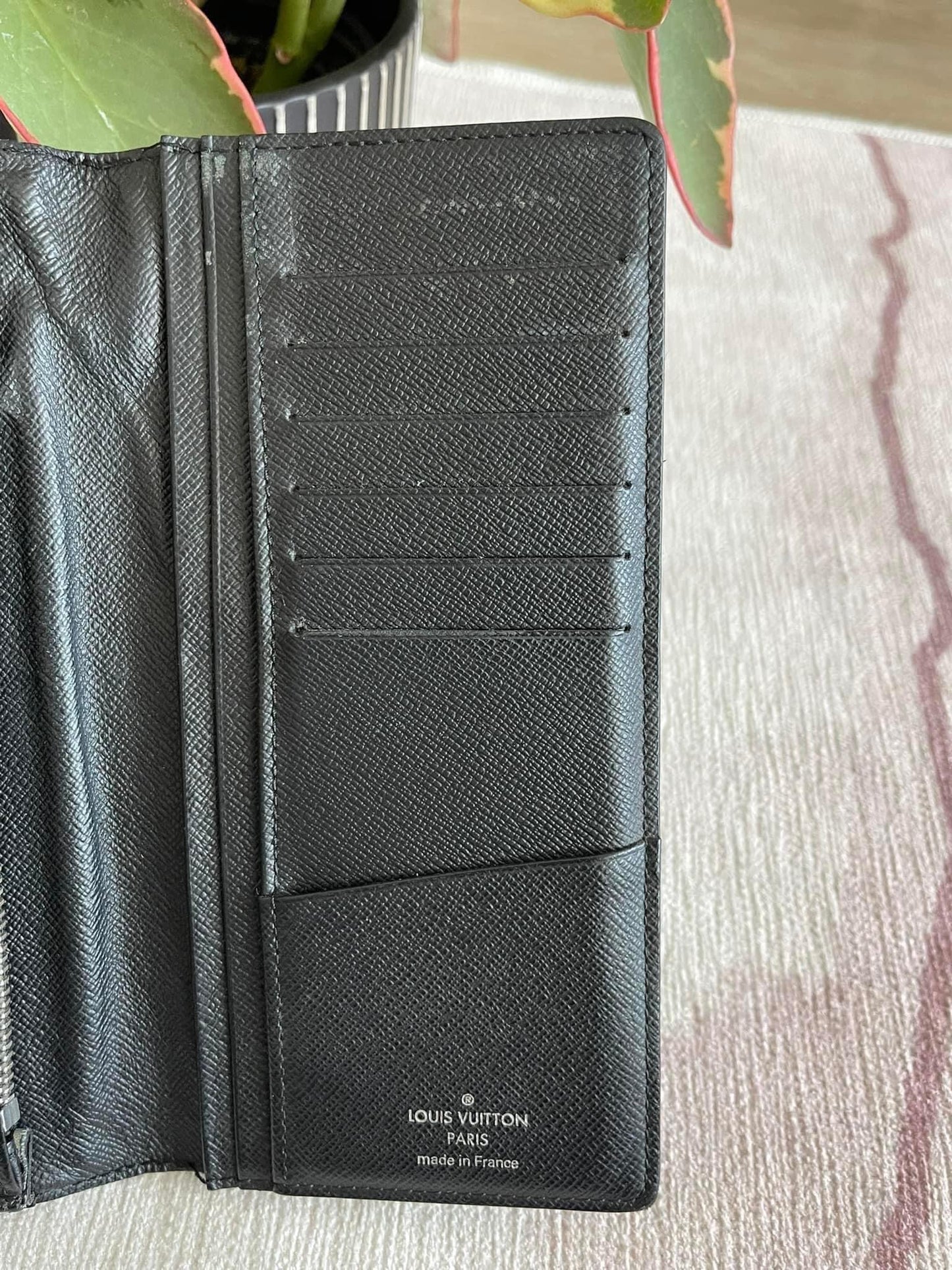 Brazza Wallet in Damier Graphite -Year 1999
