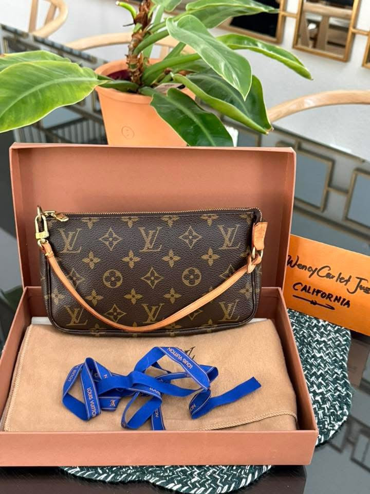 Monogram Pochette Accessories with Dustbag and Box 📅 Year: 2001