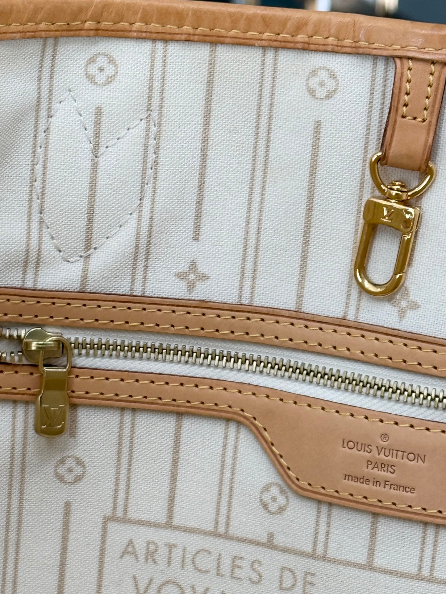 Neverfull GM Azur with Dustbag and Insert Organizer -🗓️ Year: 2012