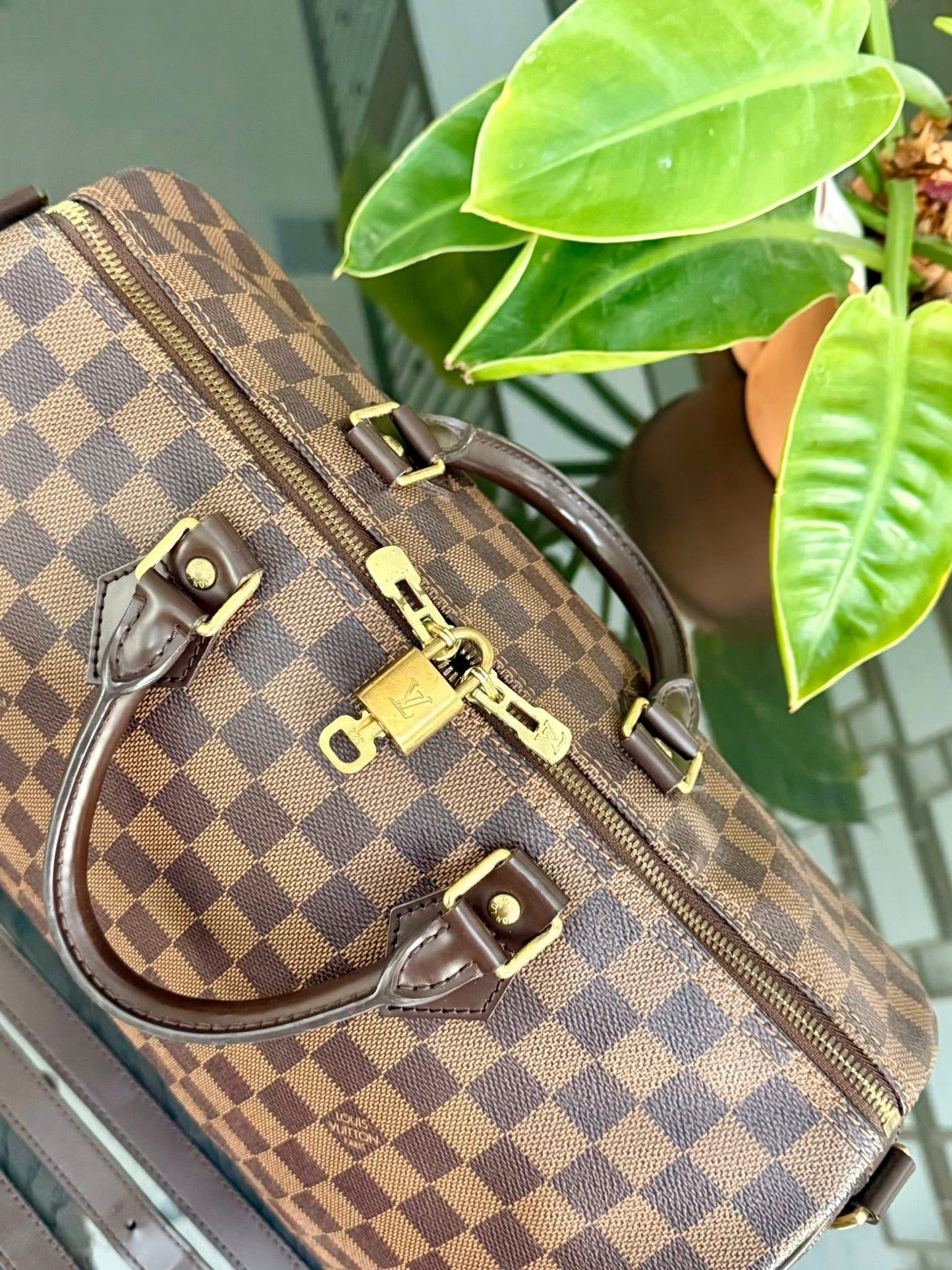 Speedy 35 Bandoulier in DE with lock 🔐 key, Dustbag and Non branded Twilly -🗓️ Year: 2013