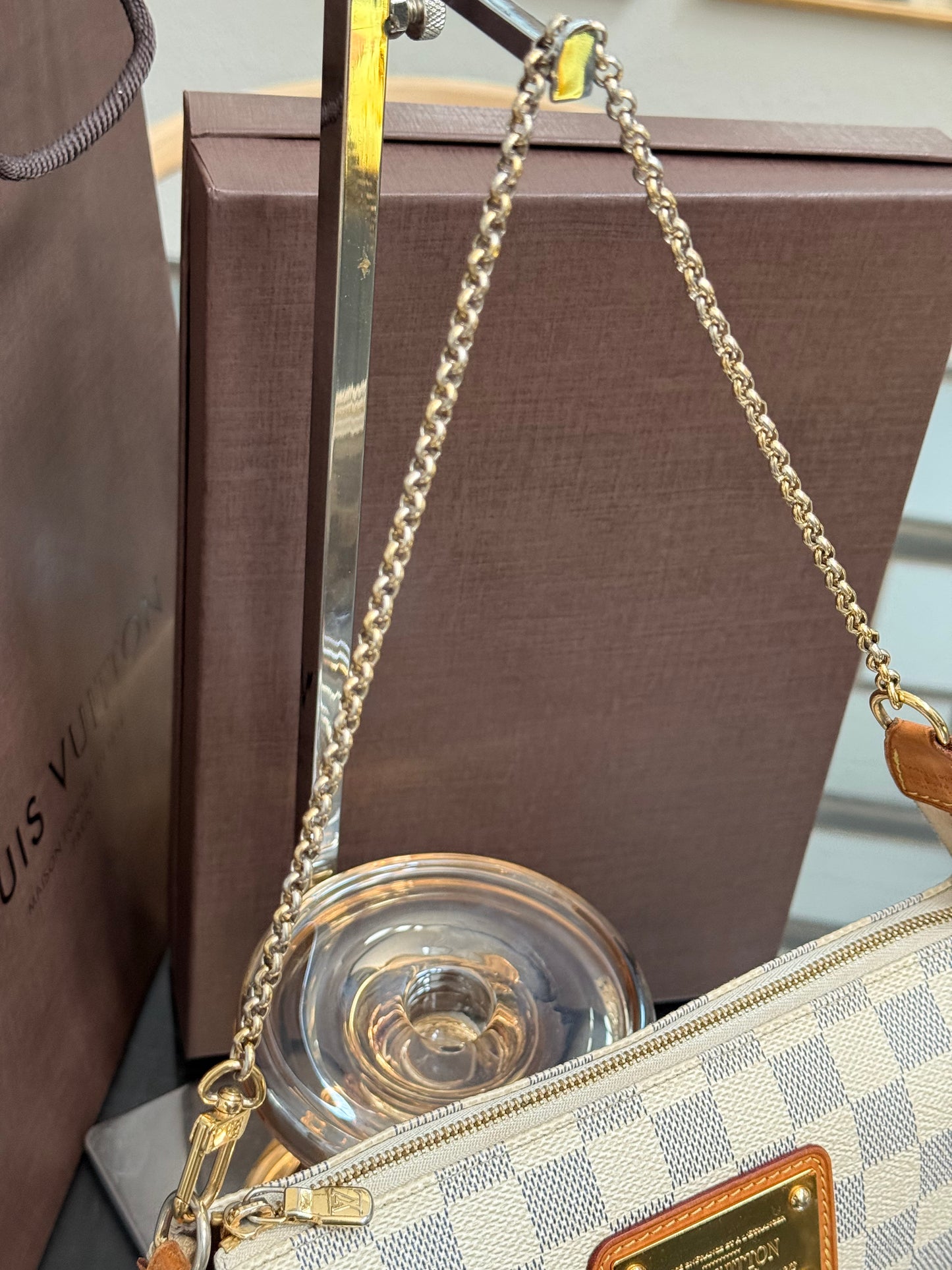 Eva Clutch in Azur with Dustbag , box and Paper bag 🗓️ Year: 2011