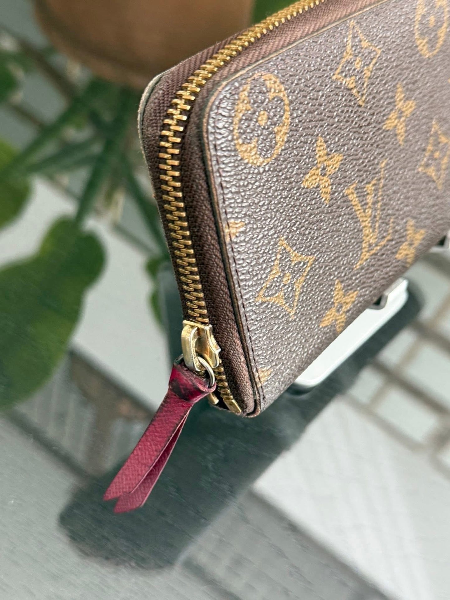 Monogram Clemence Wallet in Peony with box 🗓️ Year 2016