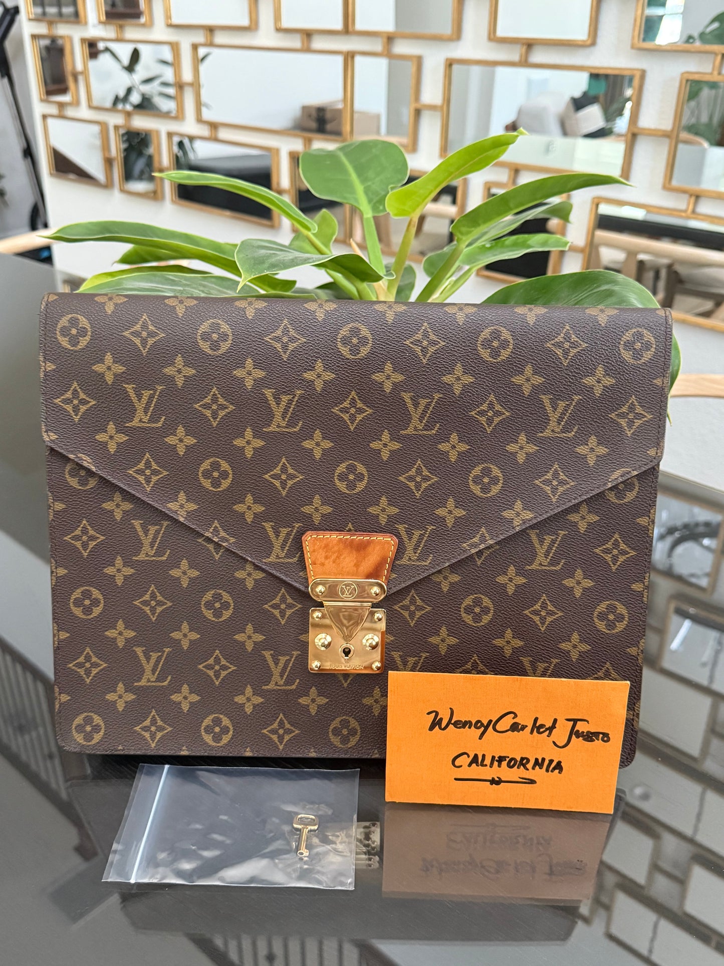 Monogram Porte Document Senateur Bag 🗓️ Year: 1990