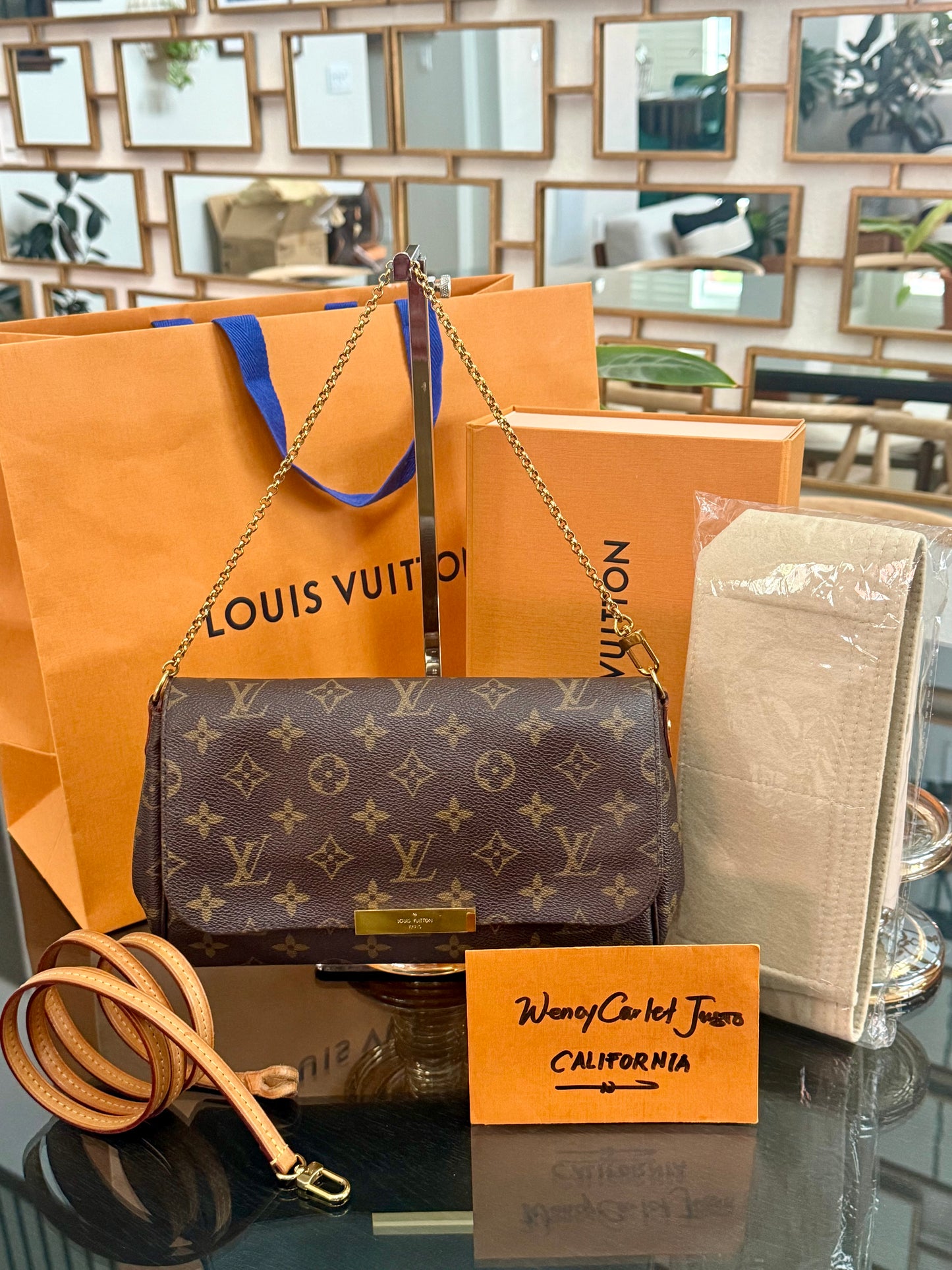 Favorite MM in Monogram with Original Strap, Box, Paper Bag and Insert Organizer -🗓️ Year: 2016