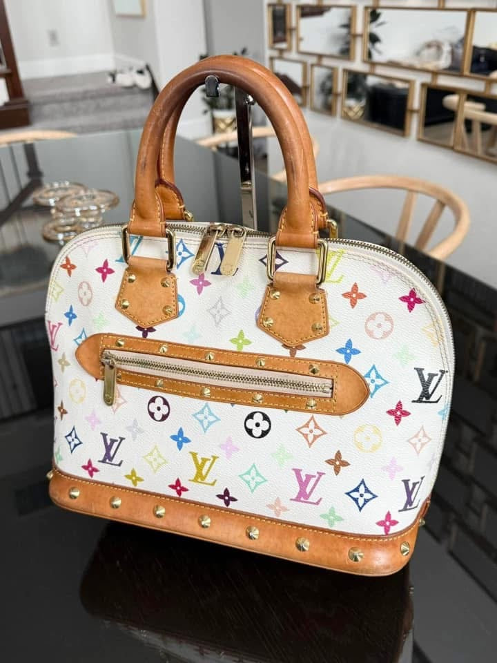 Murakami / Multicolor Alma PM with Dustbag , Insert organizer and Twilly 📅 Year: 2004
