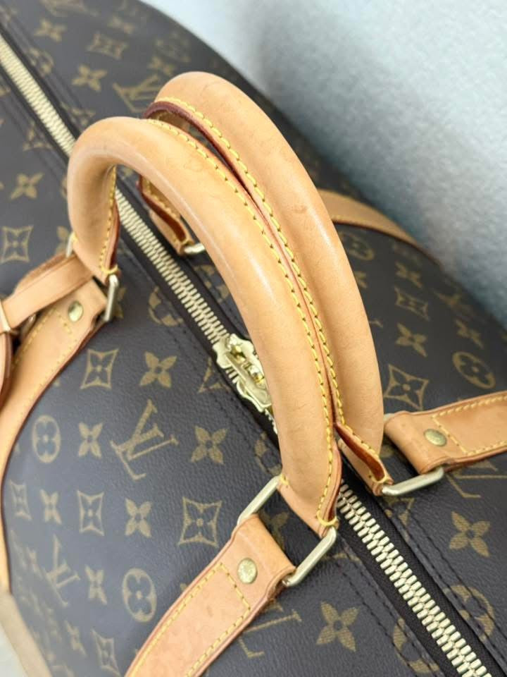 Keepall 55 Bandoulier with Original Strap, Luggage tag and Poignet 📅 Year: 2002