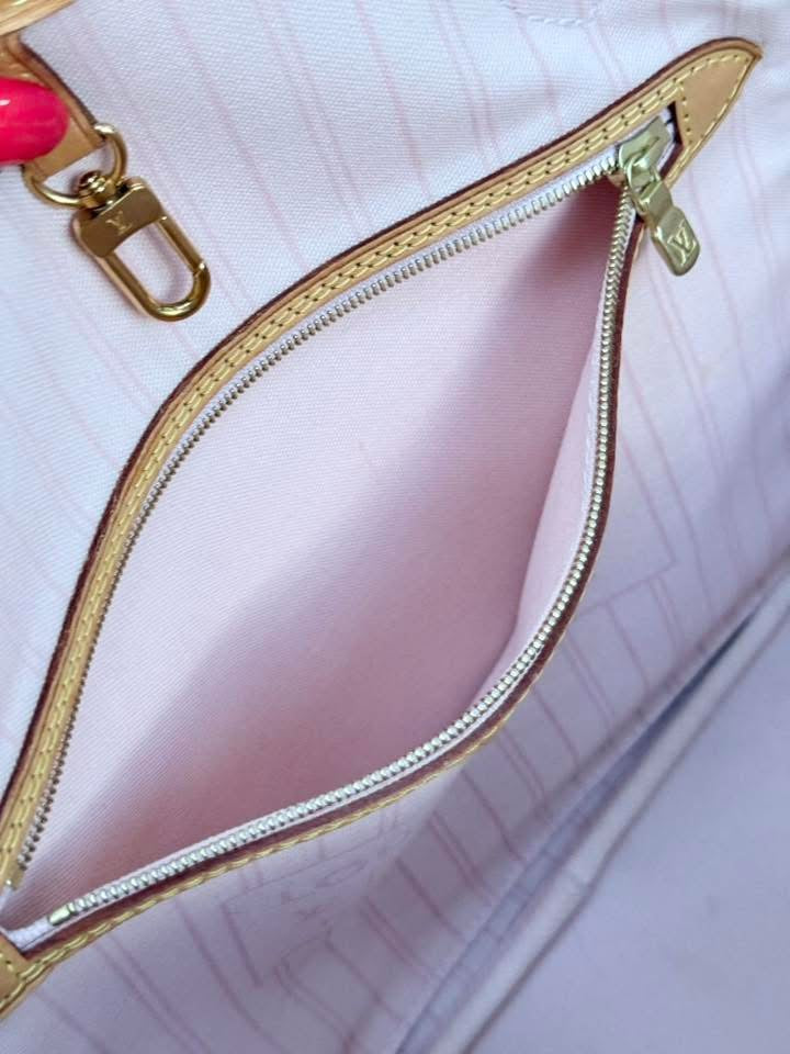 Neverfull MM Azur in Rose Ballerine with Dustbag and Insert Organizer 📅 Year: 2017