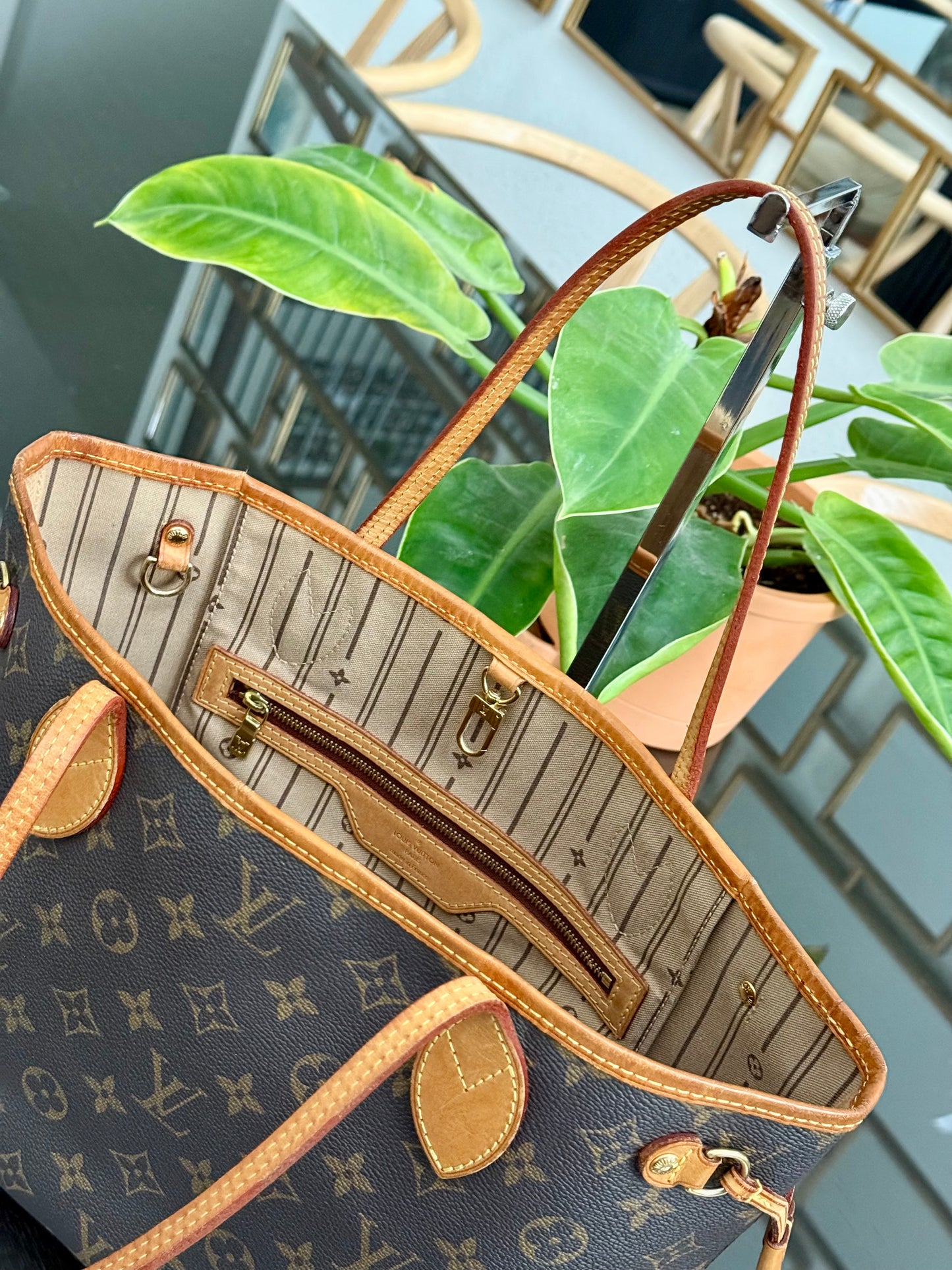 Neverfull PM in Monogram with Dustbag and Insert Organizer 🗓️ Year: 2009