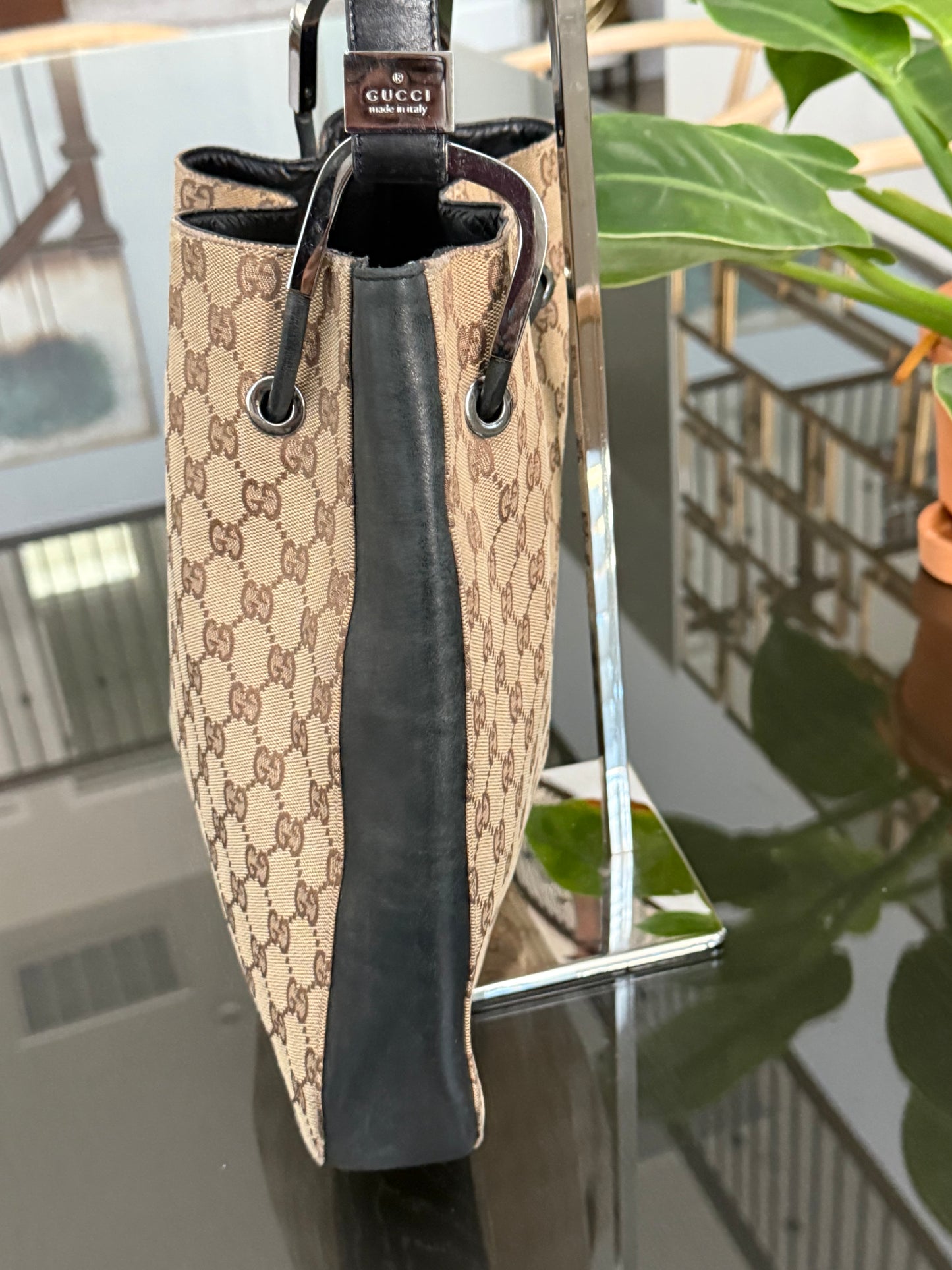 Gucci GG Canvas Drawstring Bag