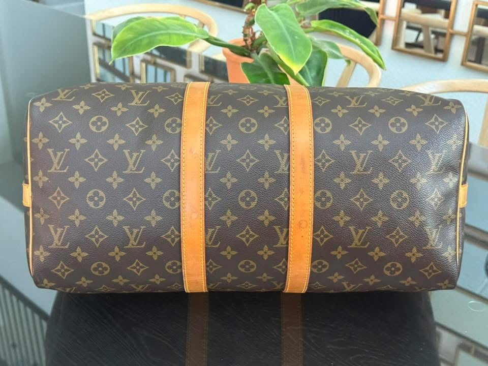 Keepall 45 Bandoulier with Original Strap , Luggage Tag and Poignet 📅 Year: 1989
