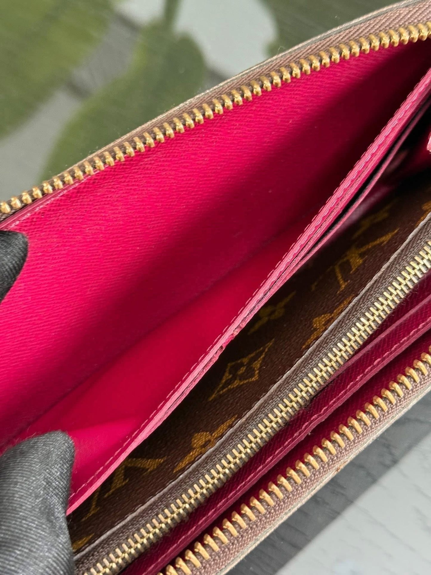 Monogram Clemence Wallet in Peony with box 🗓️ Year 2016