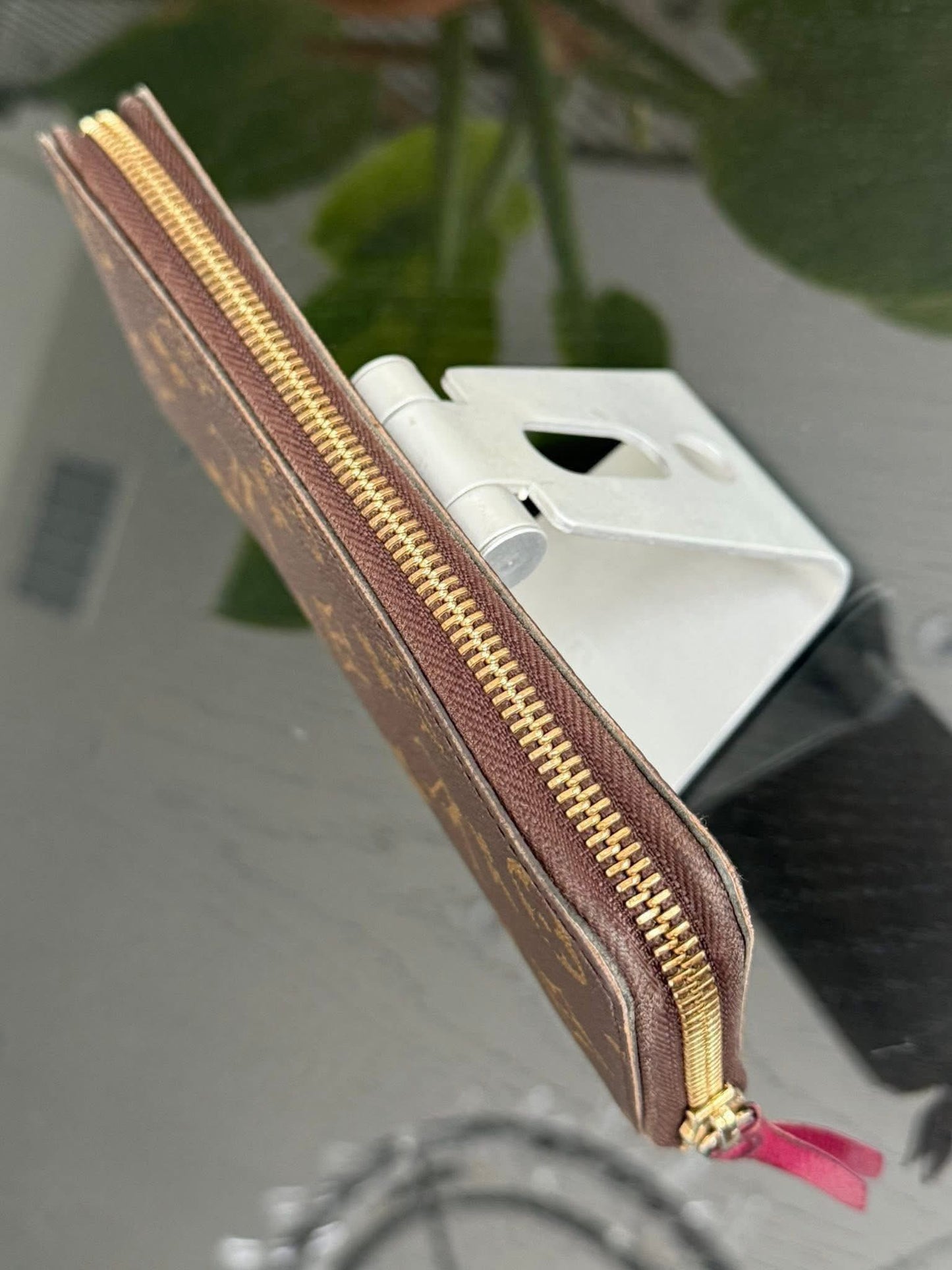 Monogram Clemence Wallet in Peony with box 🗓️ Year 2016