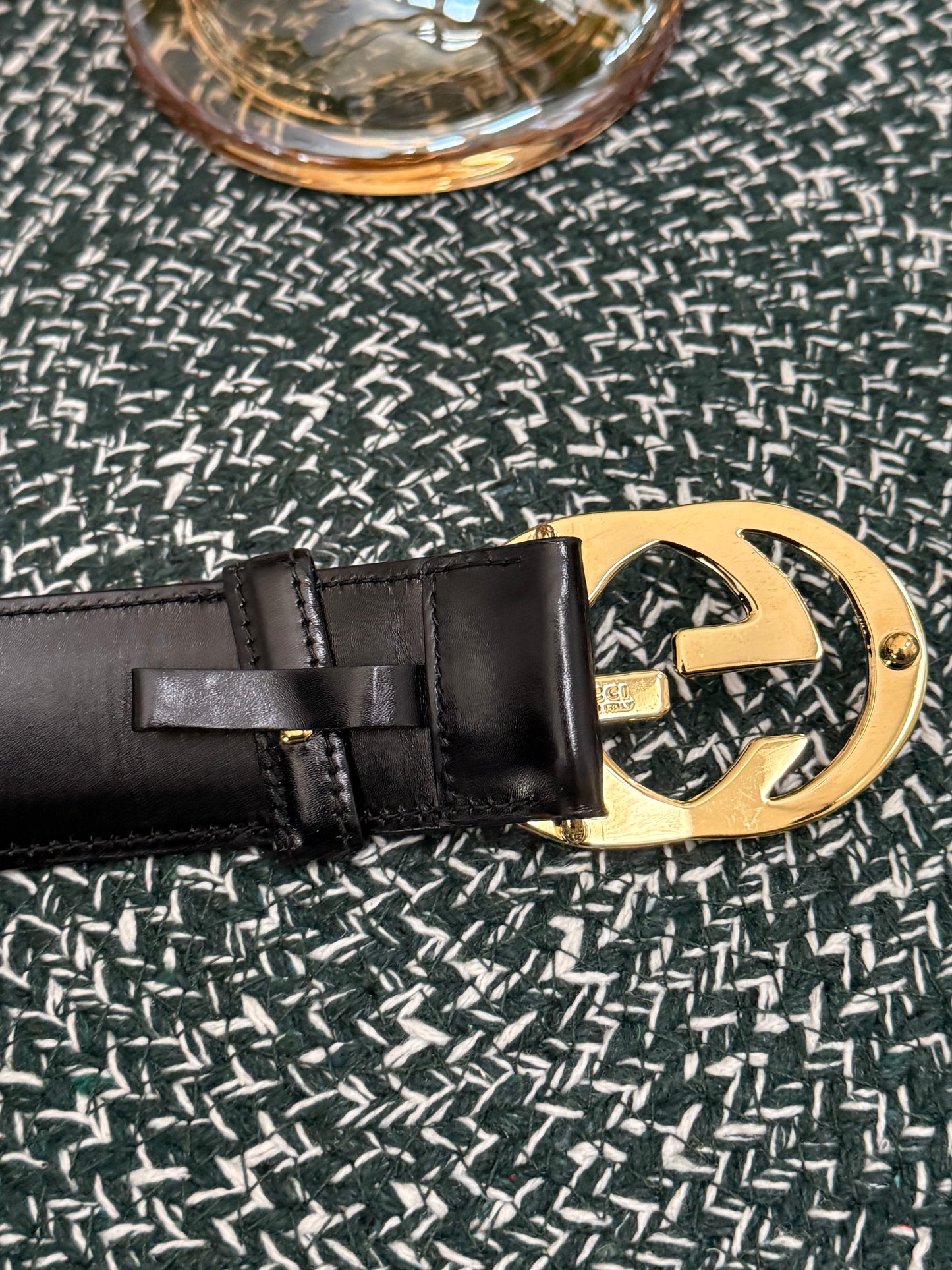 GU CCI Vintage Leather Belt -🗓️