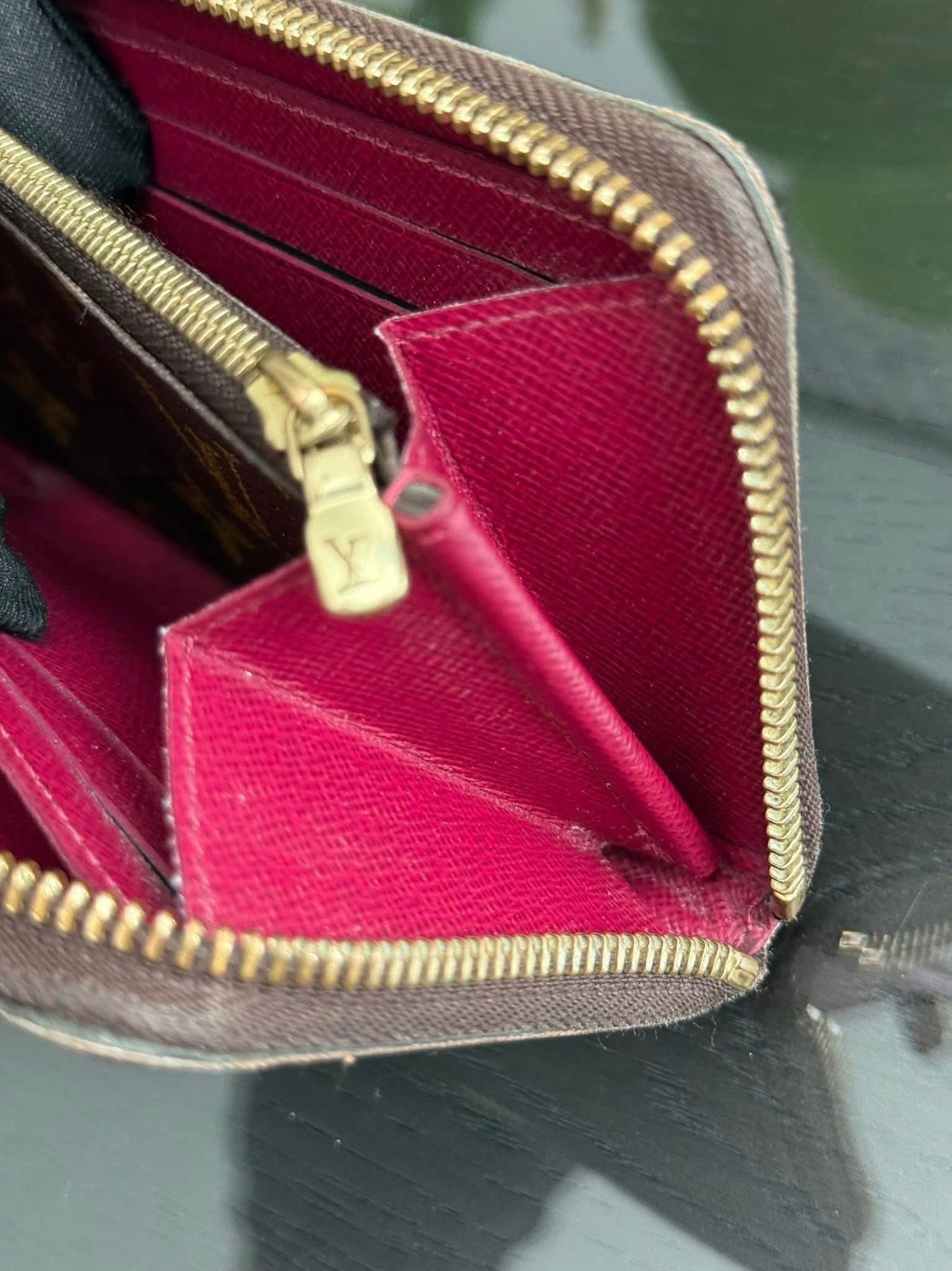 Monogram Clemence Wallet in Peony with box 🗓️ Year 2016