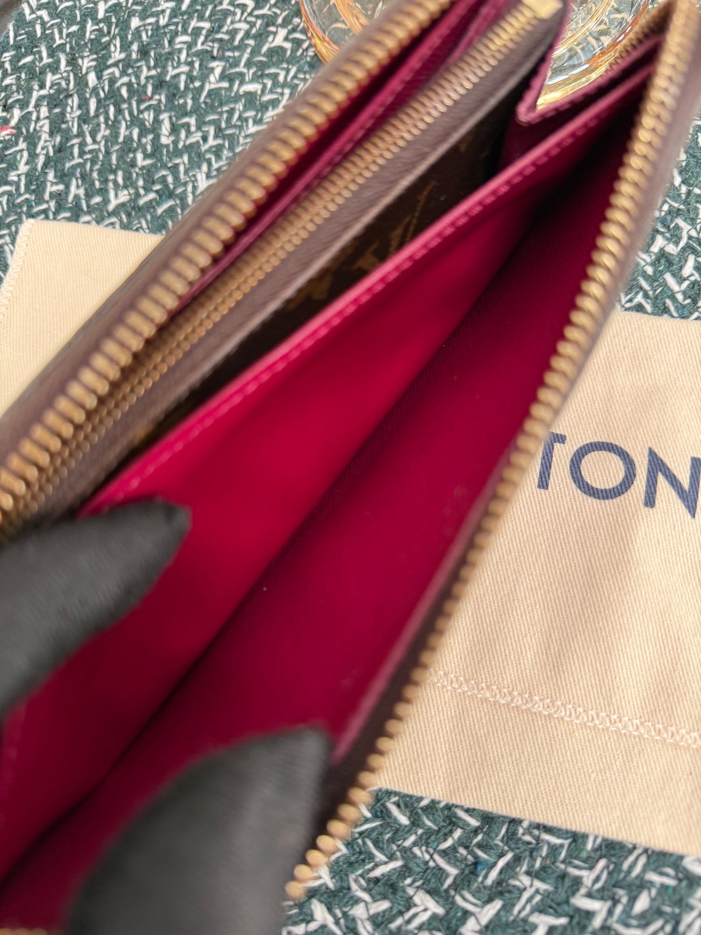 Monogram Clemence in Peony Wallet with Dustbag 🗓️ Year 2015