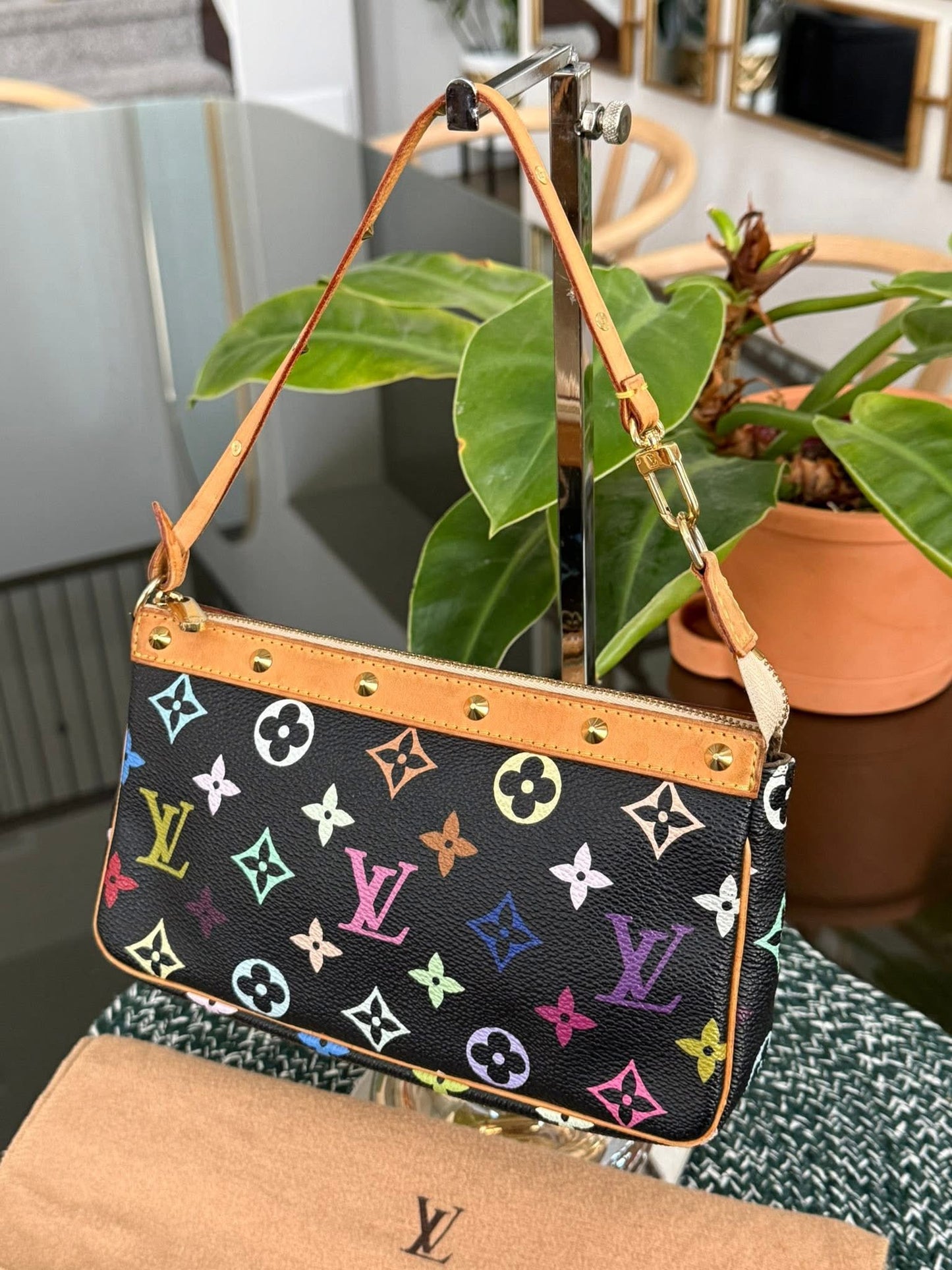 Multicolor Pochette Accessories with Dustbag and Strap 📅 Year: 2003