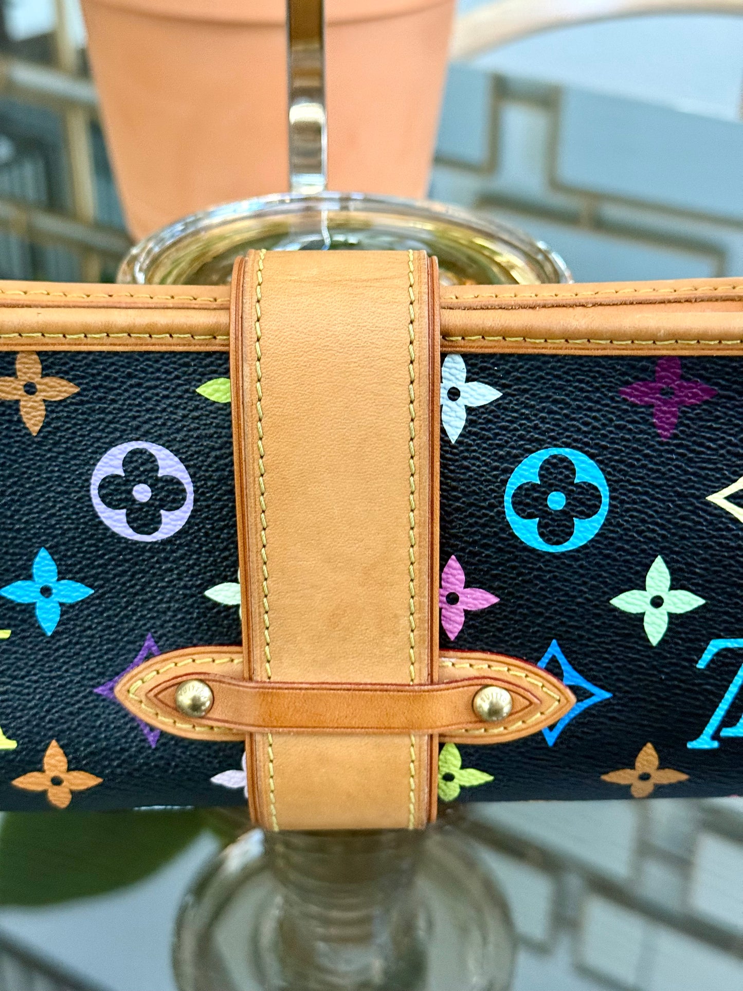 Multicolor Shirley Clutch/ Shoulder Bag with Dustbag, Box and Paper Bag 📅 Year: 2005