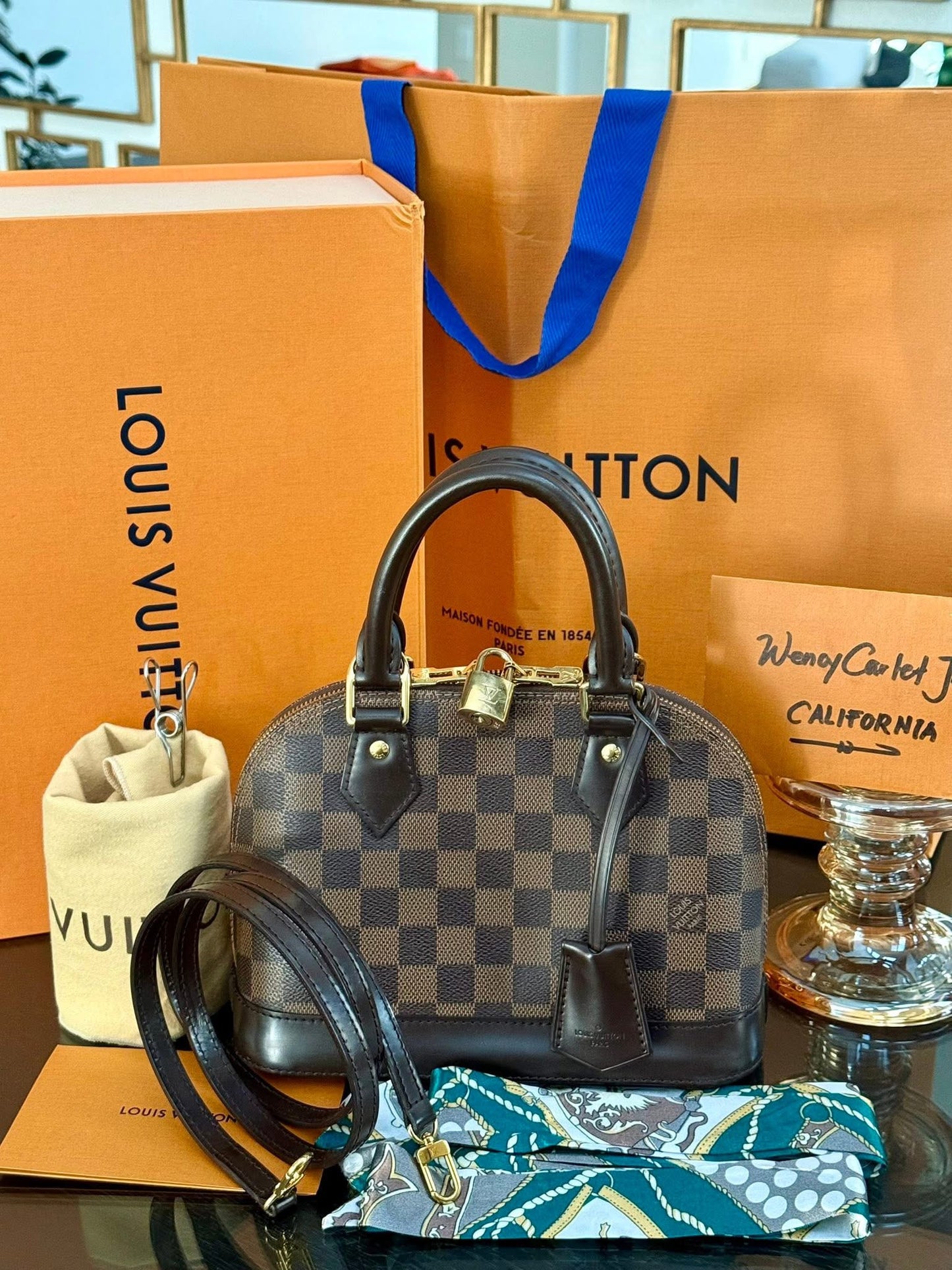 Alma BB in DE with Clochette, Lock 🔐 key, Original Strap, Box Dustbag and Paper bag 🗓️ Year: 2020