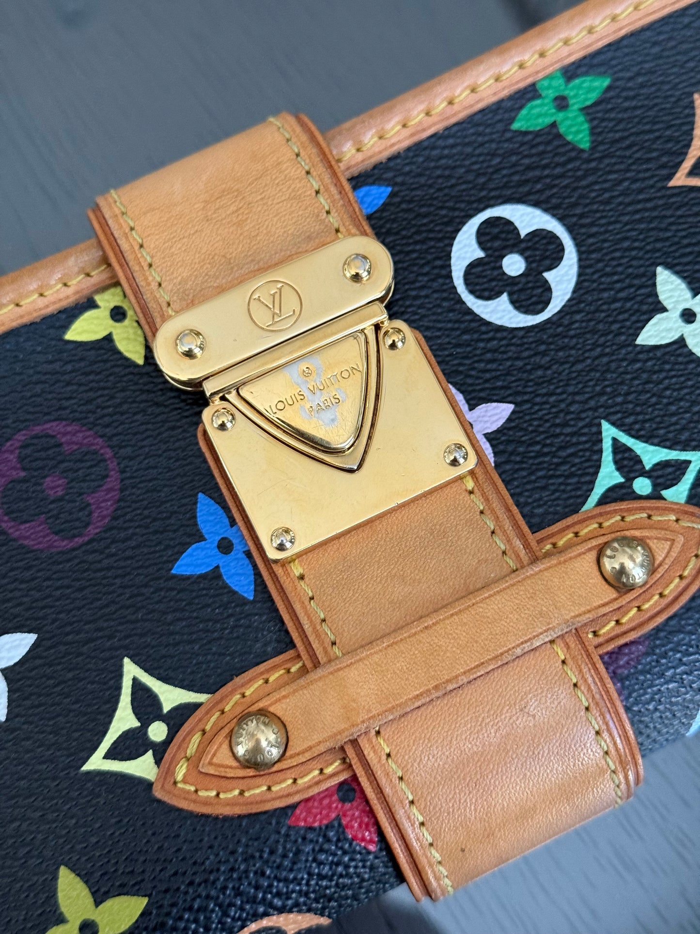Multicolor Shirley Clutch/ Shoulder Bag with Dustbag, Box and Paper Bag 📅 Year: 2005