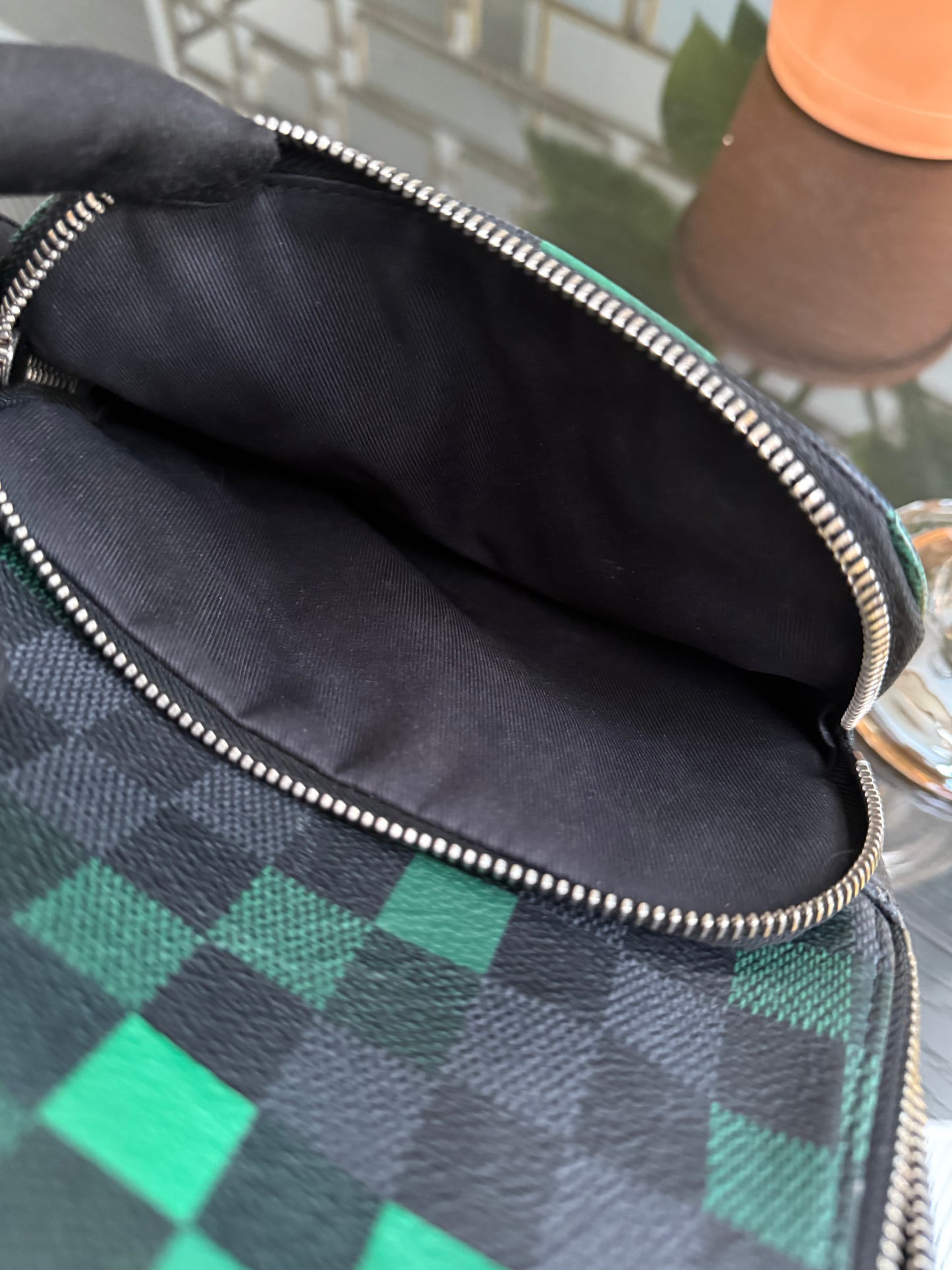 Avenue Sling Damier Graphite Green Pixel with Dustbag -Year 2018