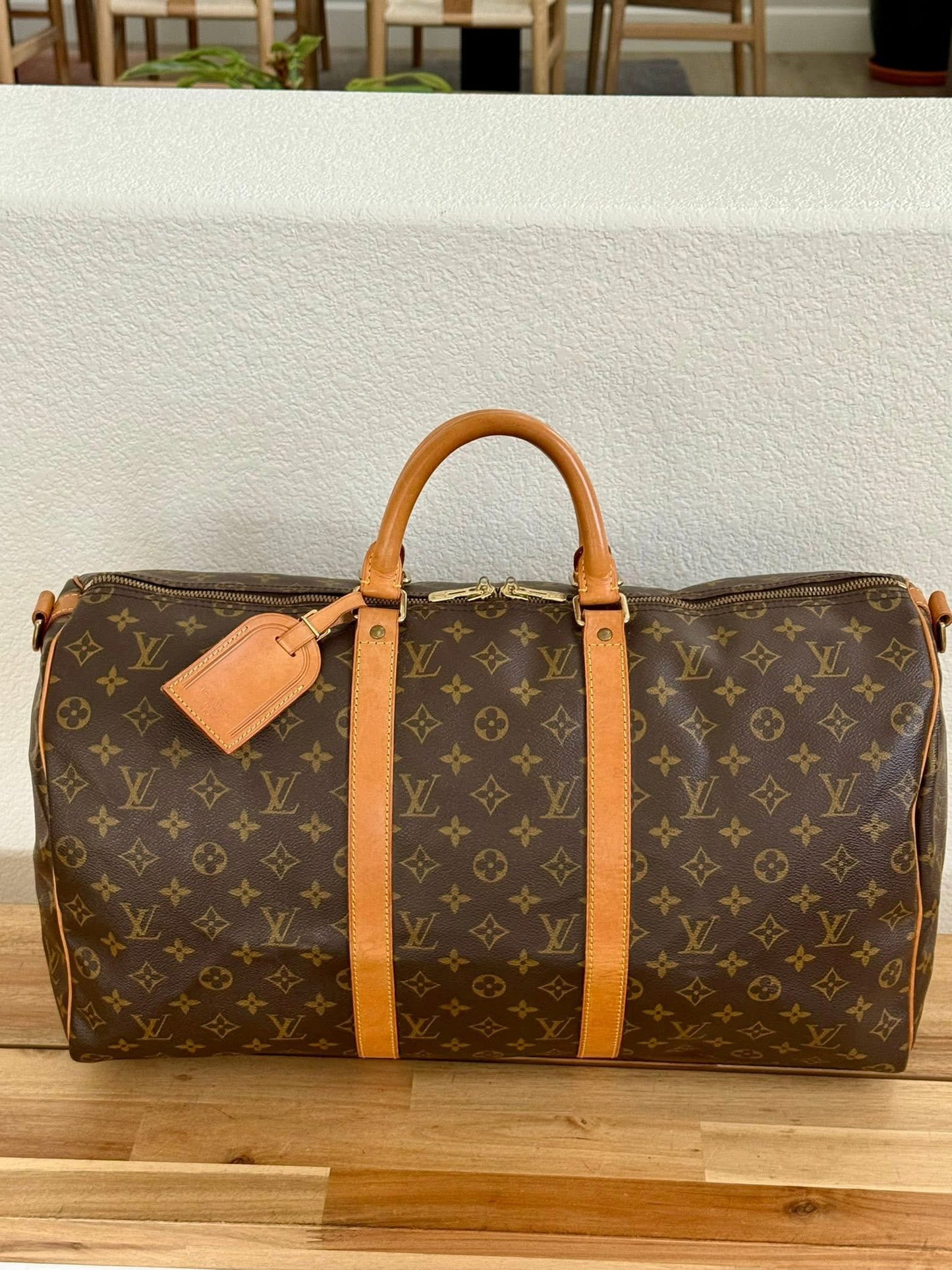 Keepall 50 Bandoulier with Luggage Tag and Poignet 📅 Year: 1995