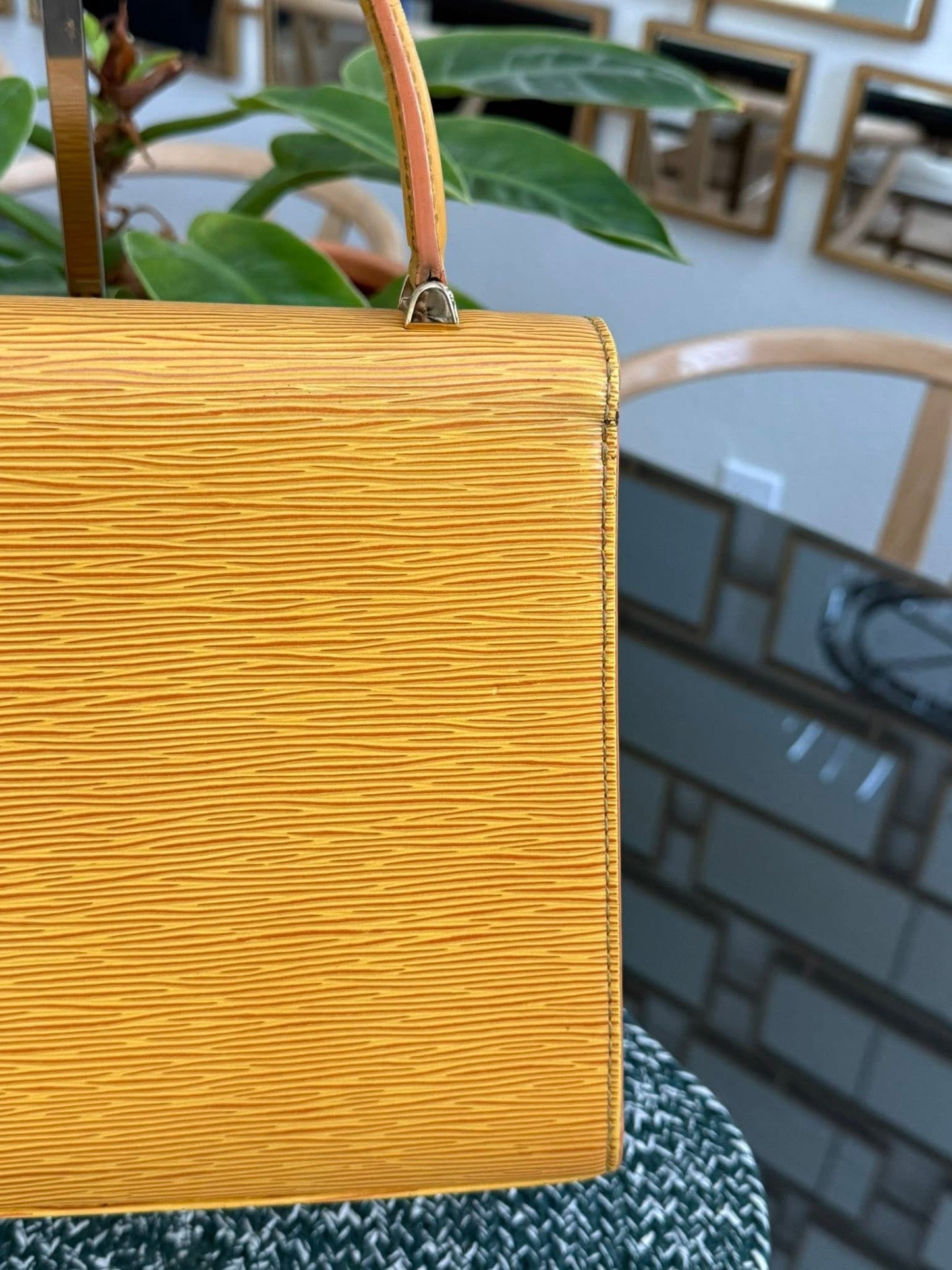 Epi Malesherbes Handbag in Tassil Yellow 🗓️ Year: 1995
