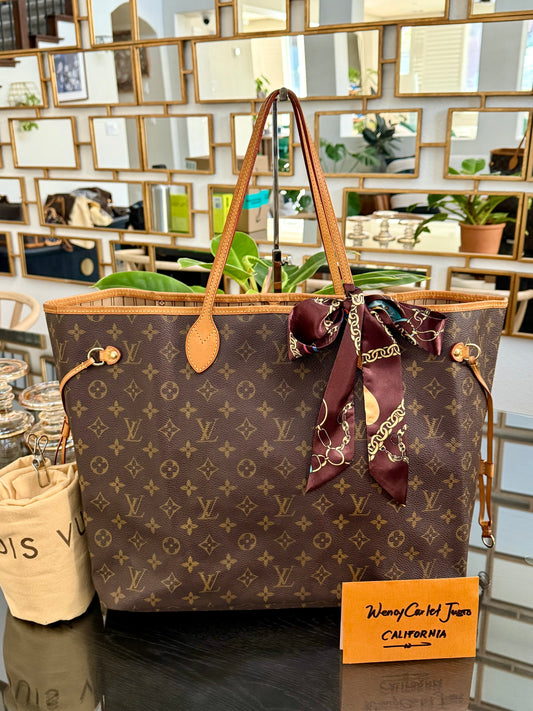 Neverfull GM with Dustbag and twilly -📅 Year: 2009