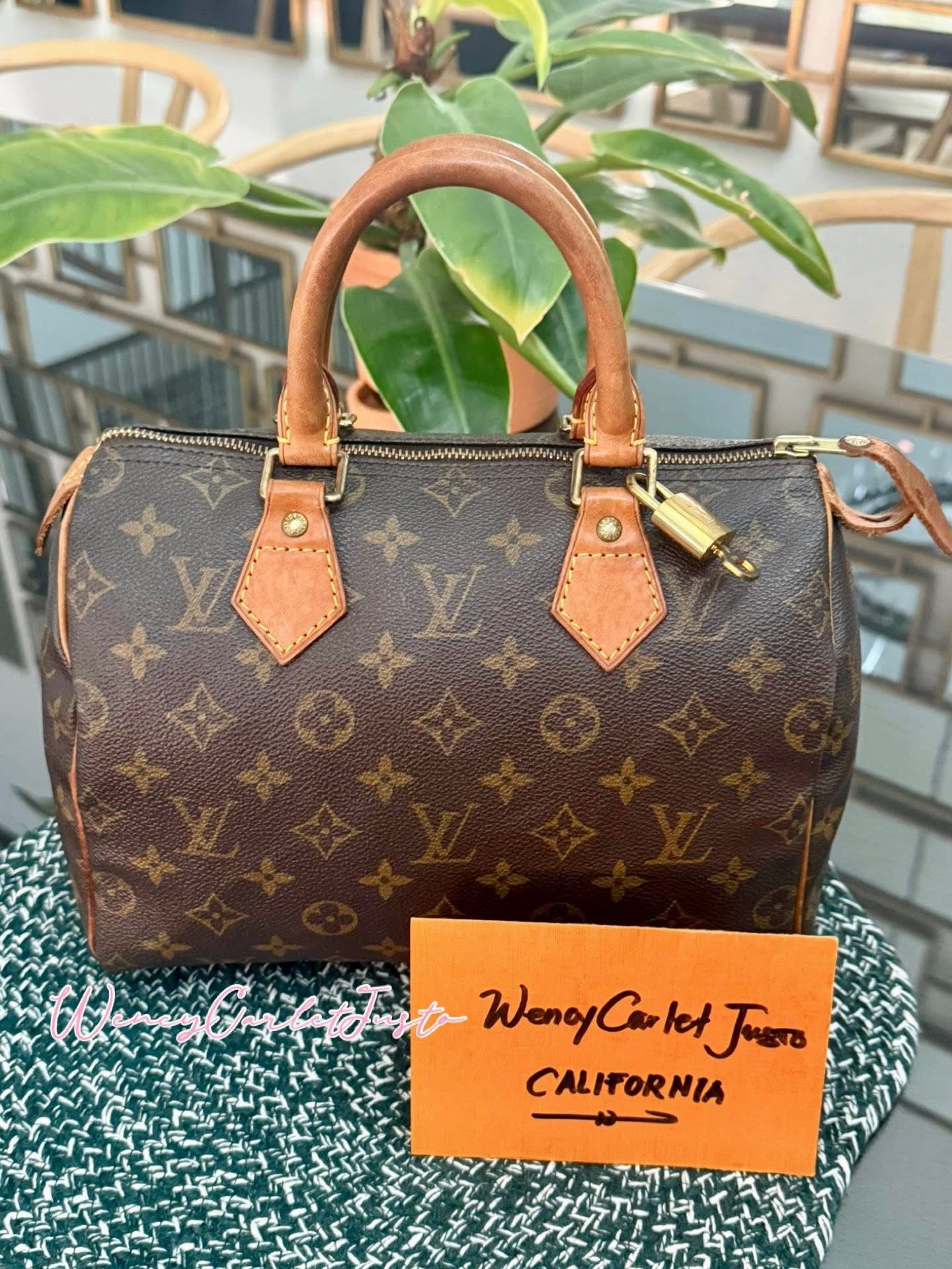 Speedy 25 in Monogram with Lock and Key 🔐 -🗓️ Year 2005