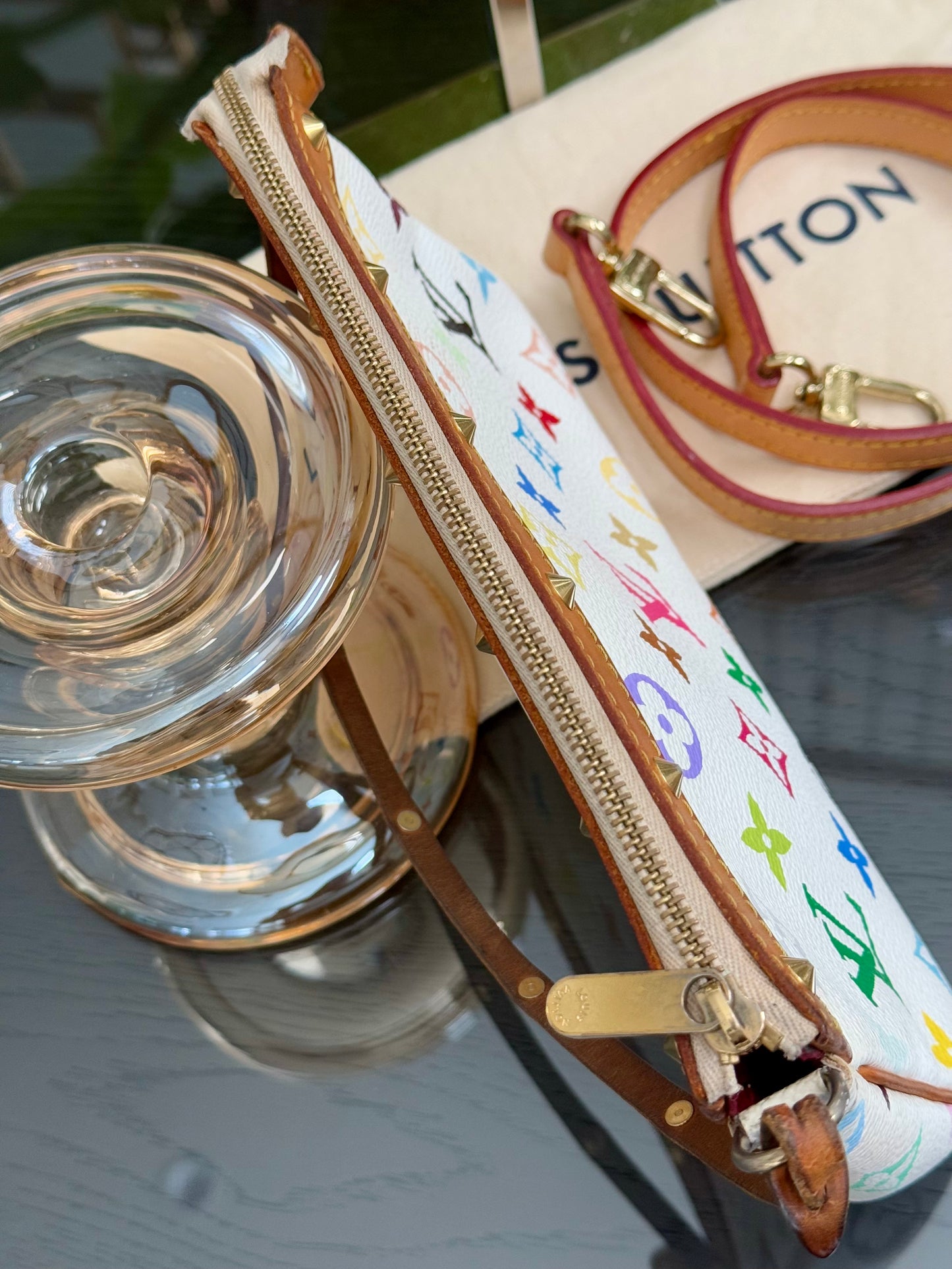 Multicolor Pochette Accessories with Dustbag and Strap 📅 Year: 2003
