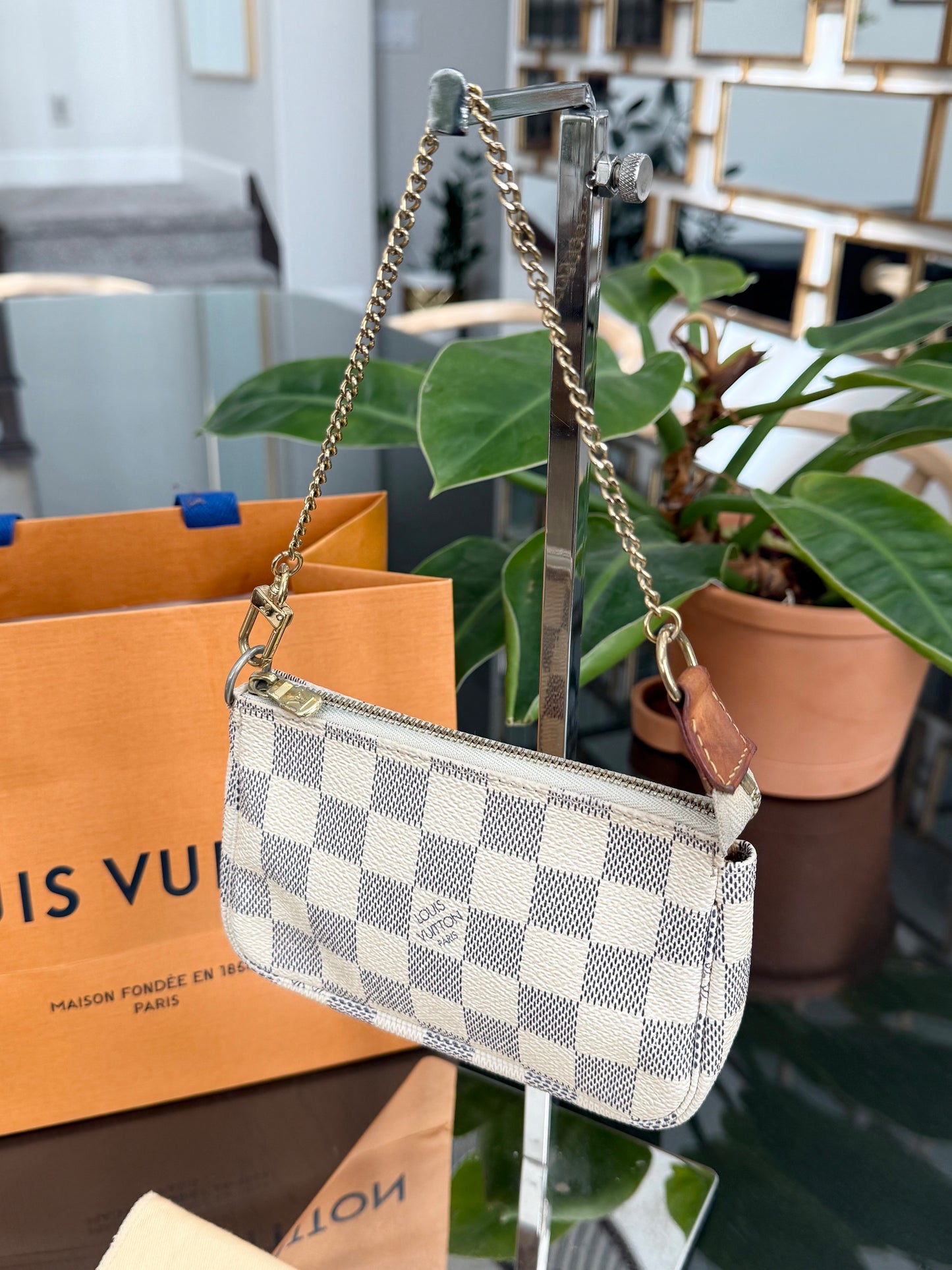 Mini Pochette Accessories Azur with Dustbag and Paper bag -🗓️ Year: 2016