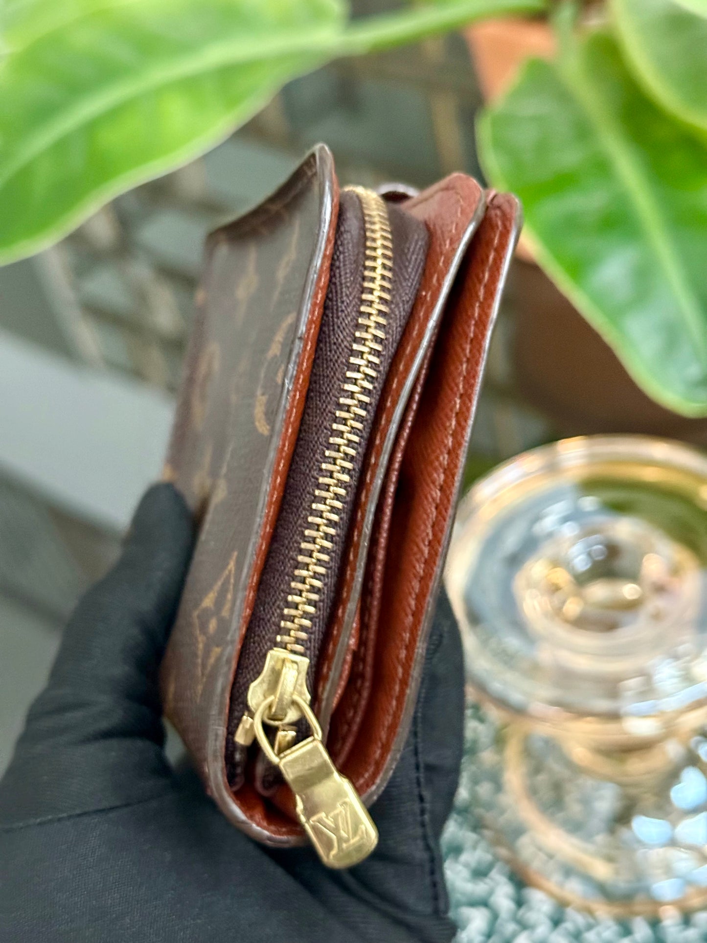 Monogram Zip Around Compact Wallet 🗓️ Year: 2000
