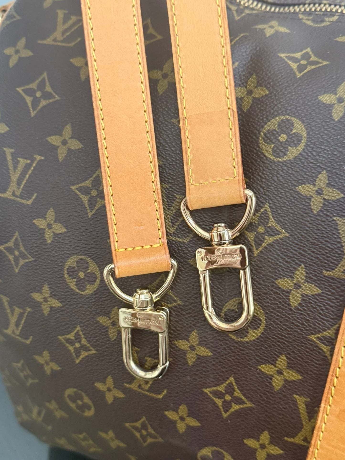 Keepall 55 Bandoulier with Original Strap, Luggage tag and Poignet 🗓️ Year: 1996